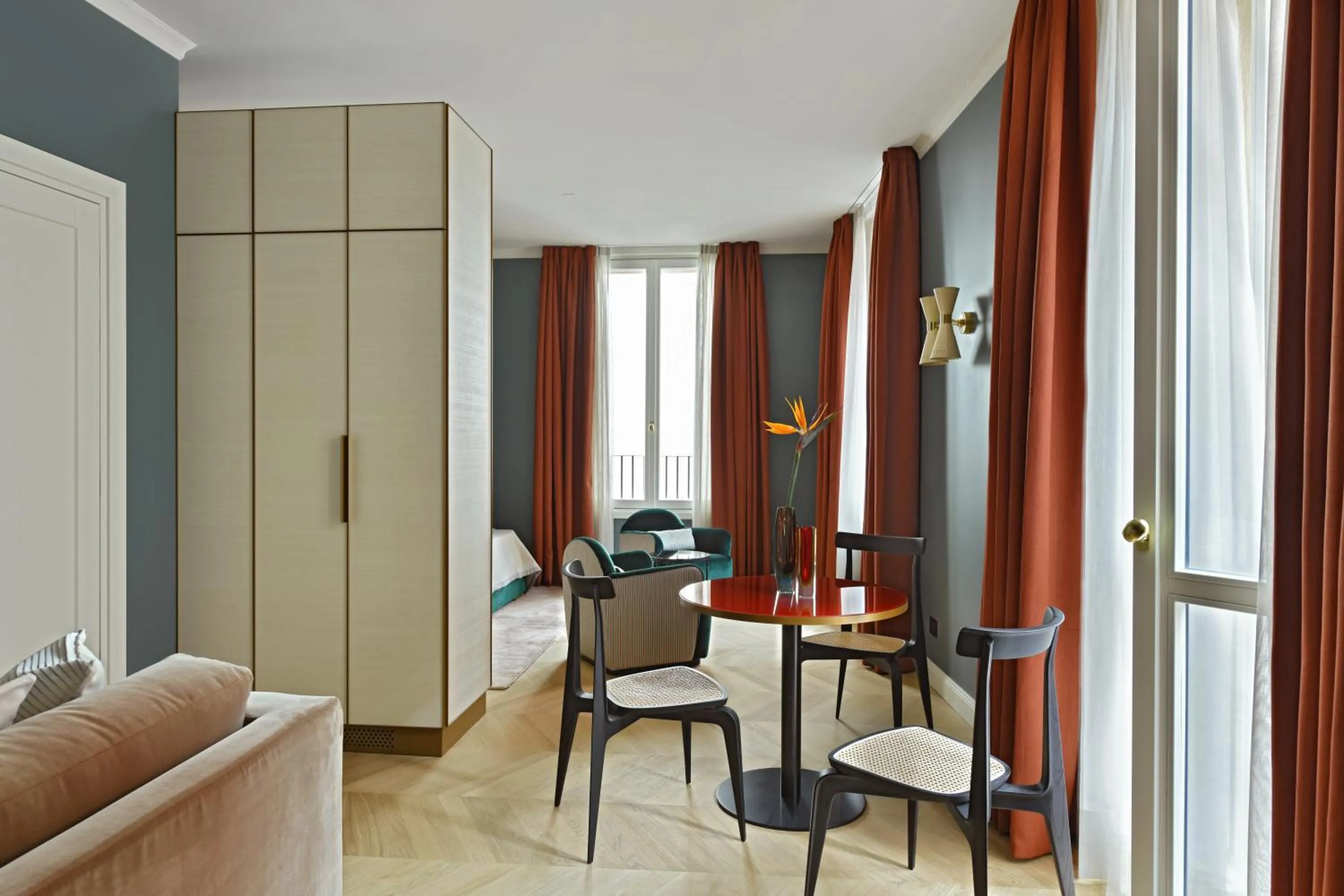 Seating area in Casa Brivio