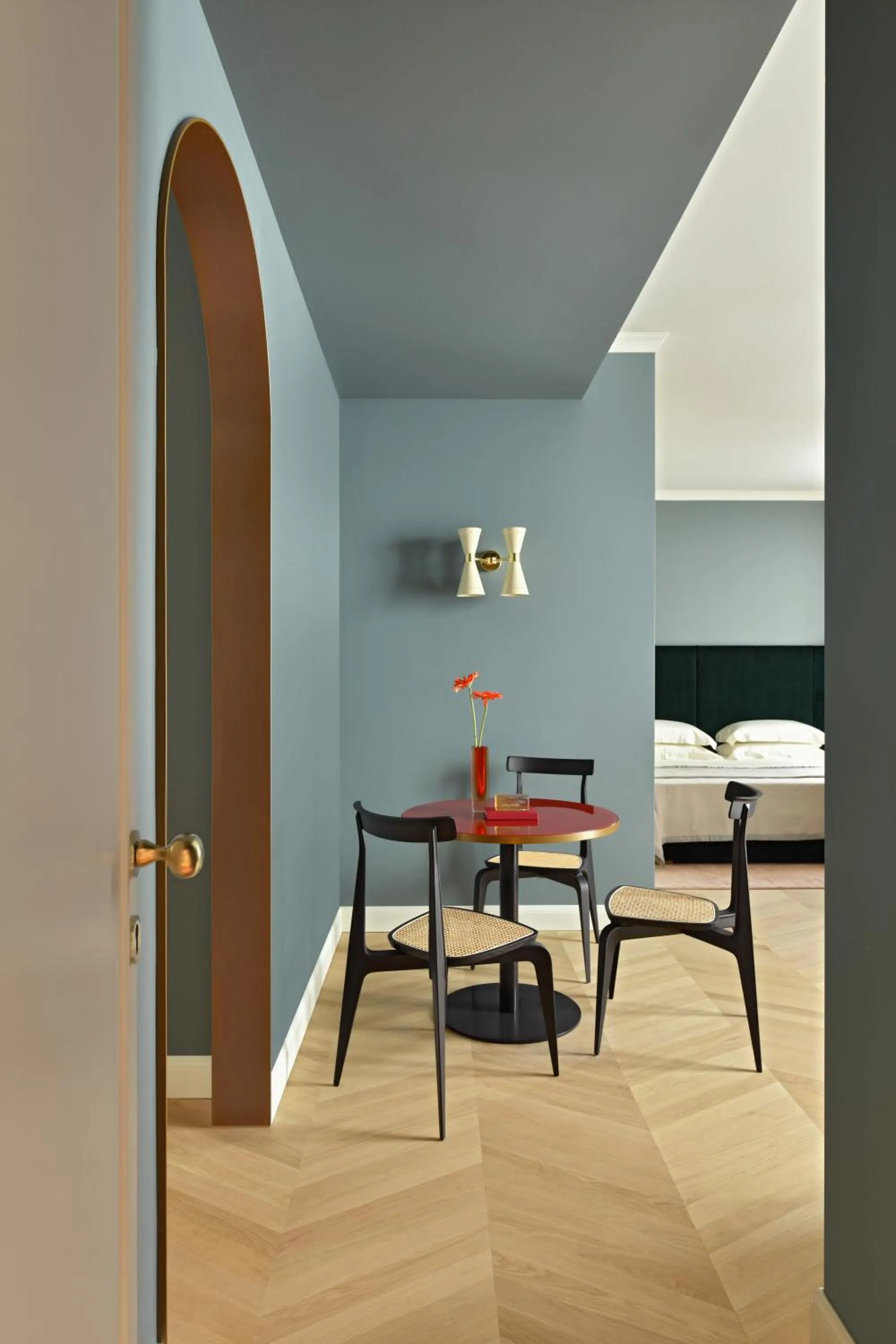 Living room, Bed in Casa Brivio