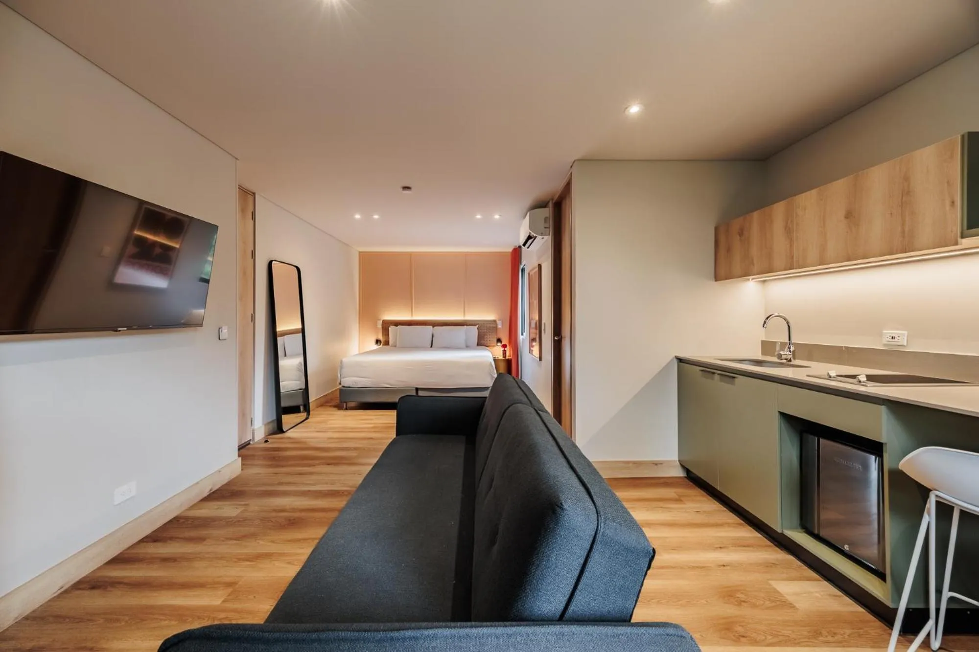 Bed in The Somos Central Hotel Poblado