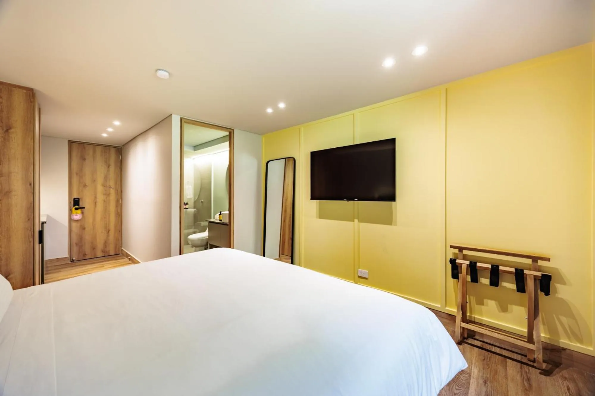 Bed in The Somos Central Hotel Poblado