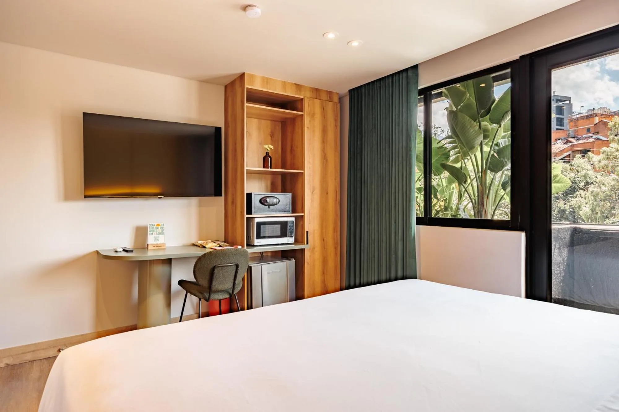 Bed in The Somos Central Hotel Poblado