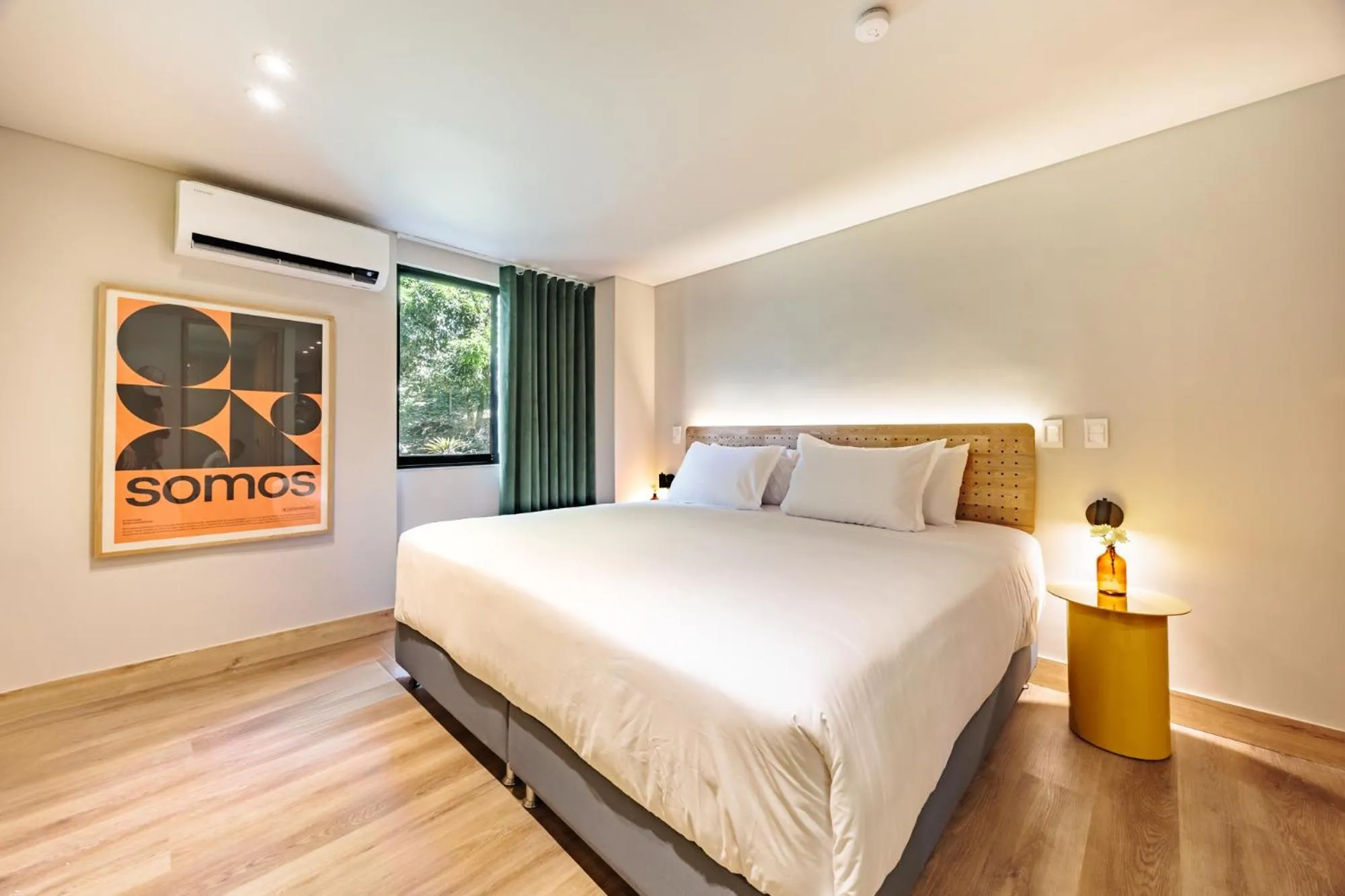 Bed in The Somos Central Hotel Poblado