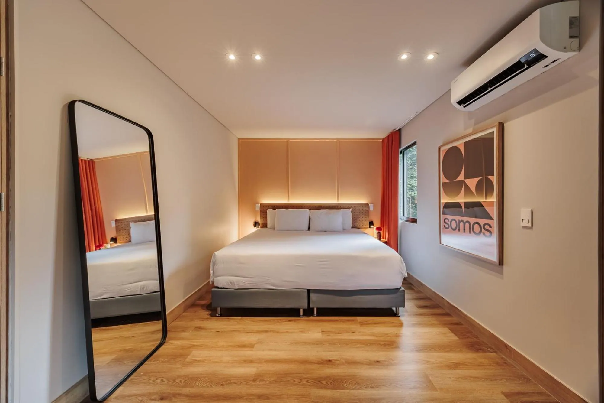 Bed in The Somos Central Hotel Poblado