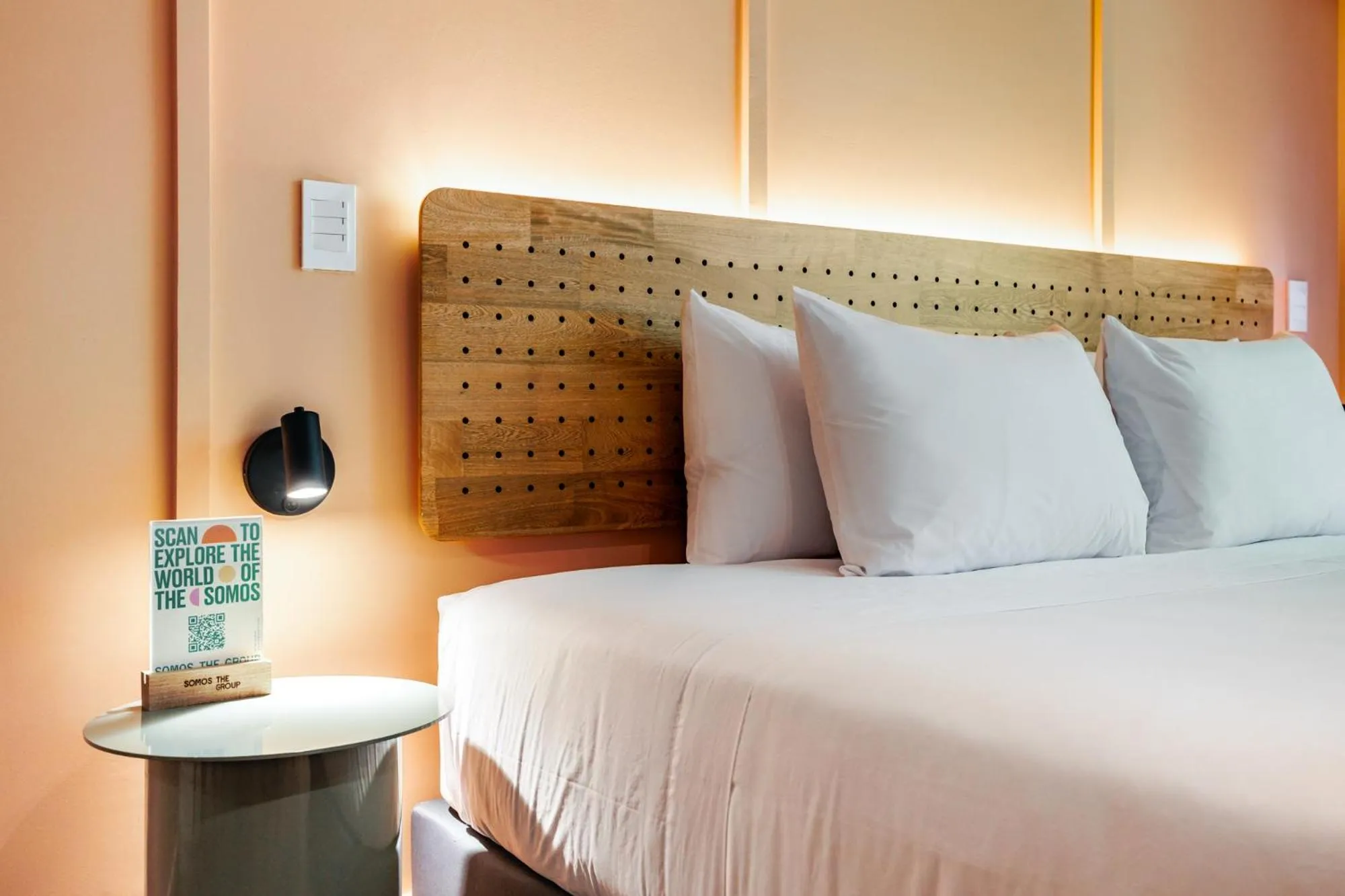 Bed in The Somos Central Hotel Poblado