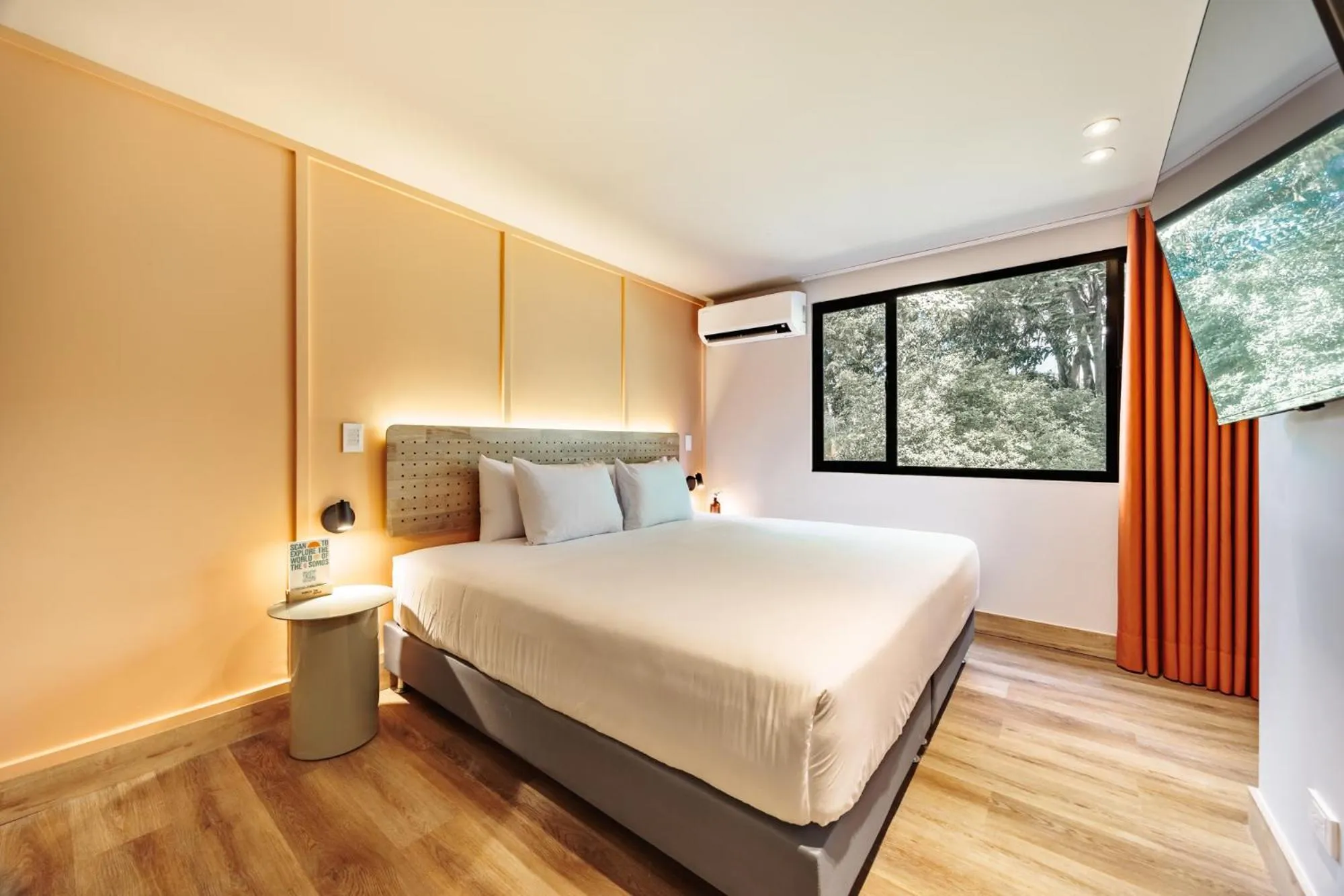 Bed in The Somos Central Hotel Poblado