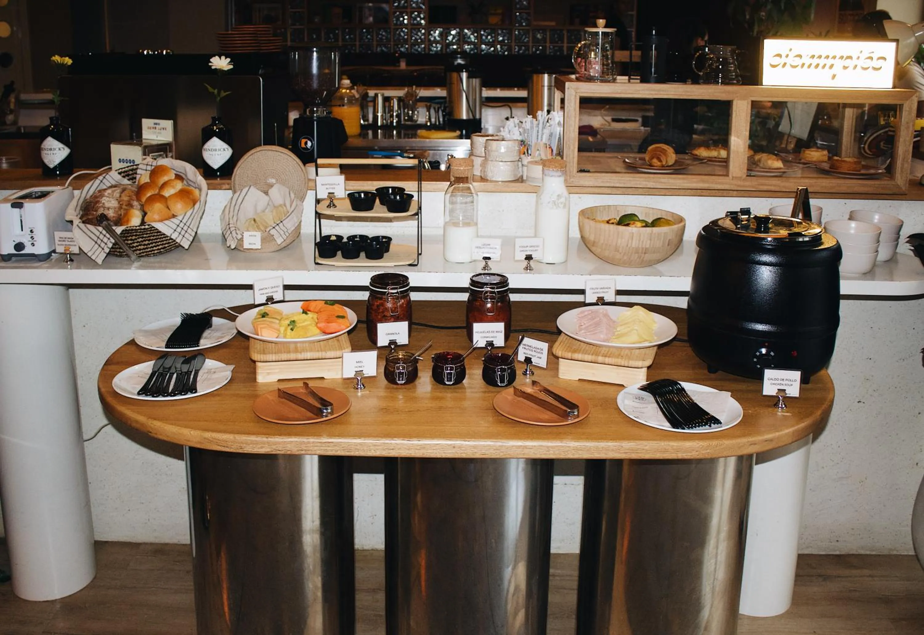 Buffet breakfast in The Somos Central Hotel Poblado