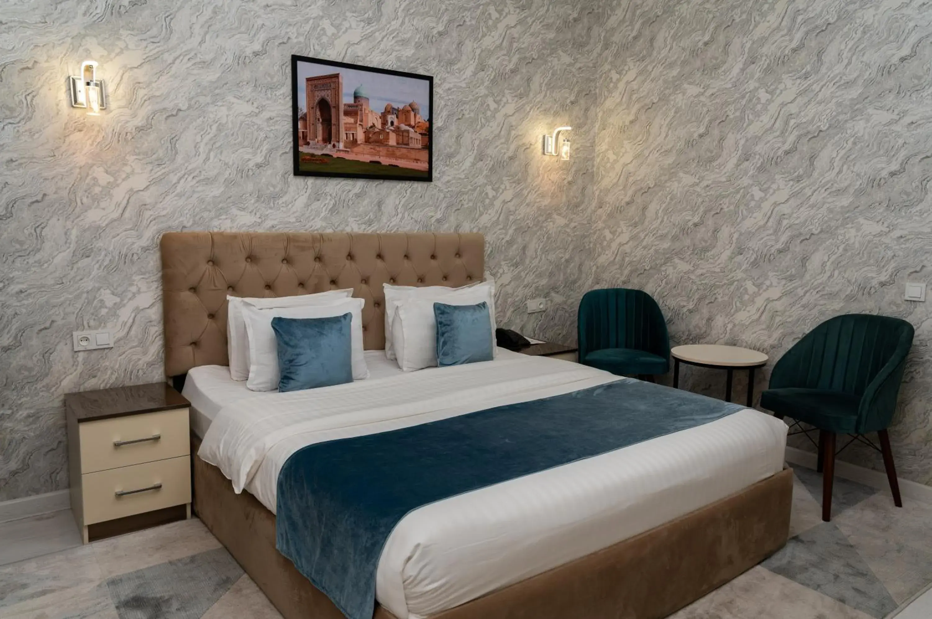 Bed in The Tower Hotel Tashkent by HotelPro Group Bed in The Tower Hotel Tashkent by HotelPro Group