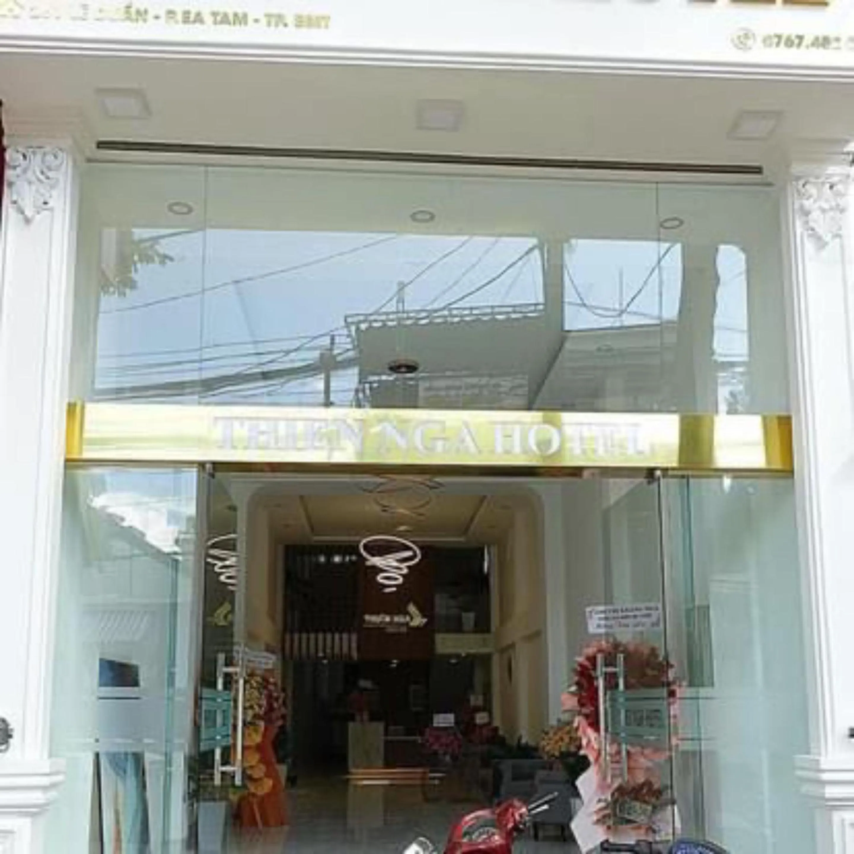 Facade/entrance in THIÊN NGA HOTEL