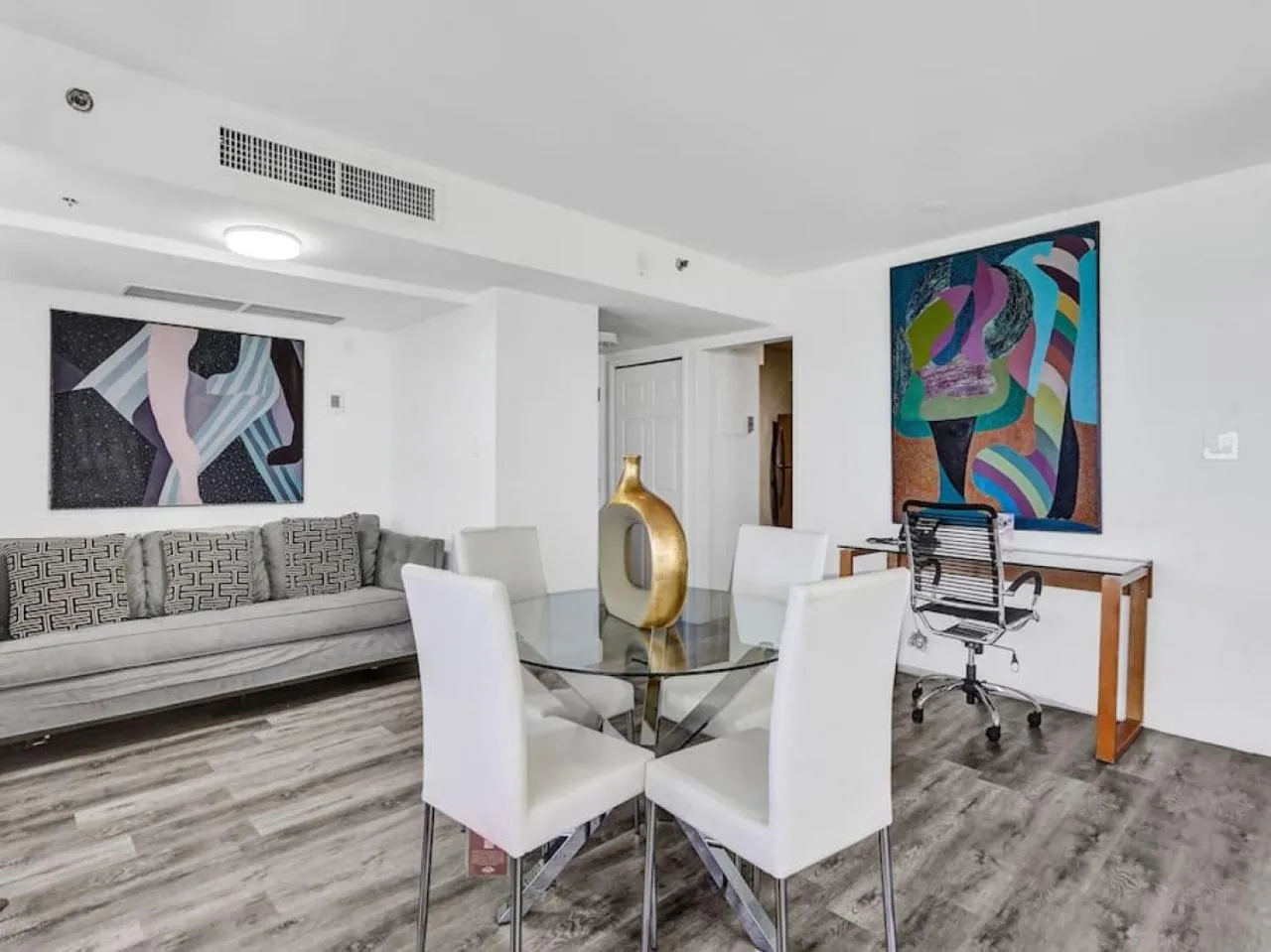 Living room in Full ocean view Huge private terrace 1002