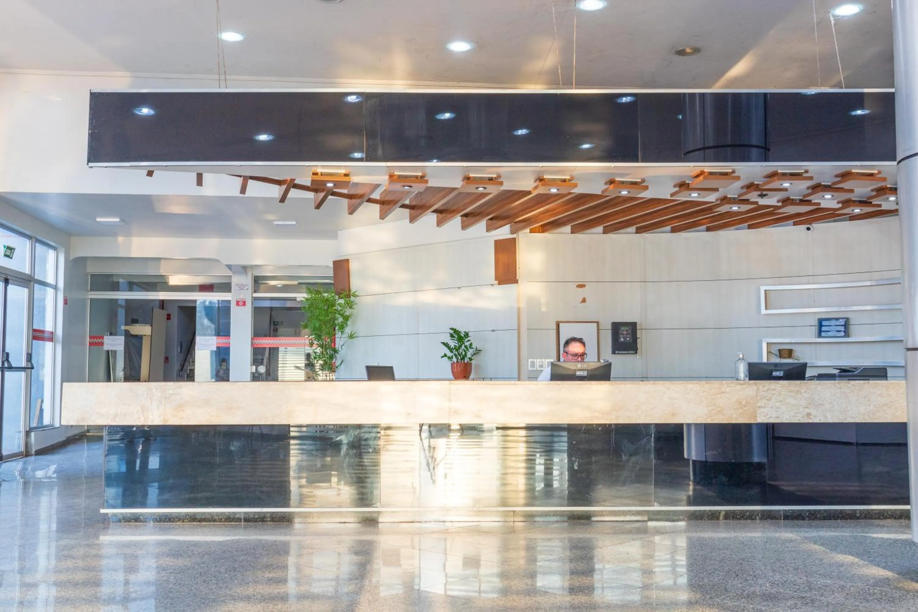 Lobby or reception in Foz Budget Hotel