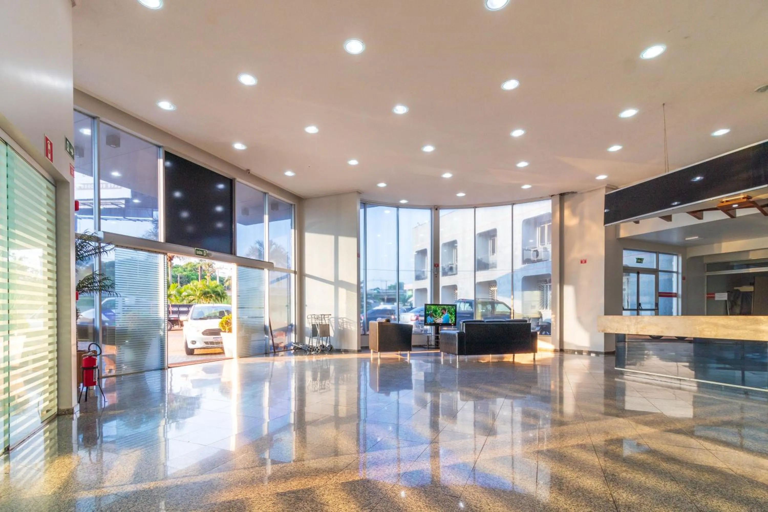 Lobby or reception in Foz Budget Hotel