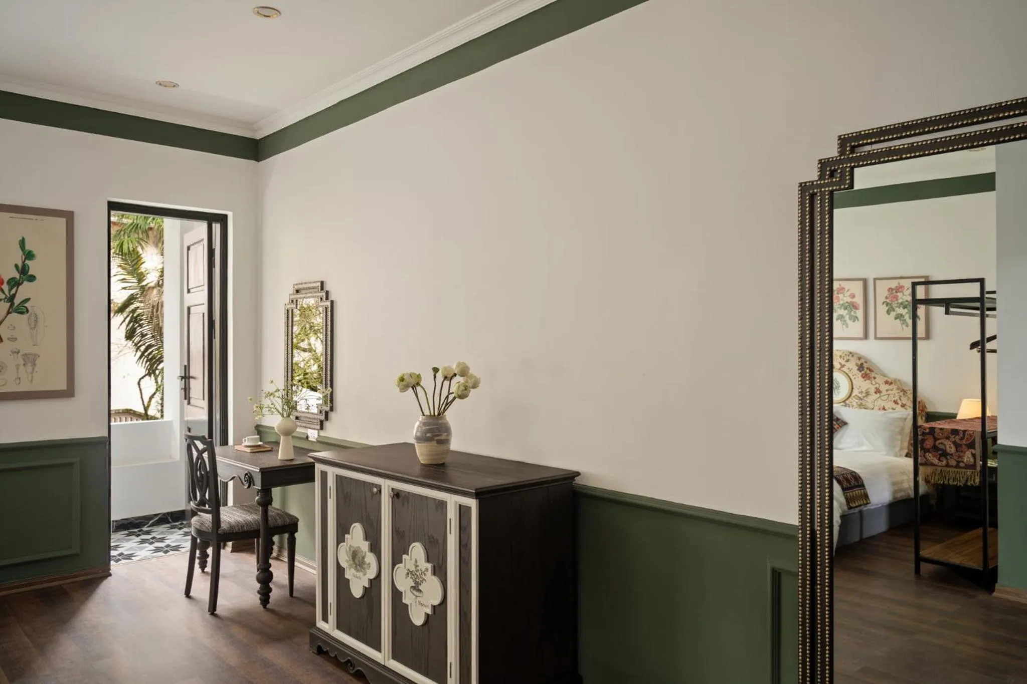 View (from property/room), Bed in The Gate Boutique Hotel Sapa