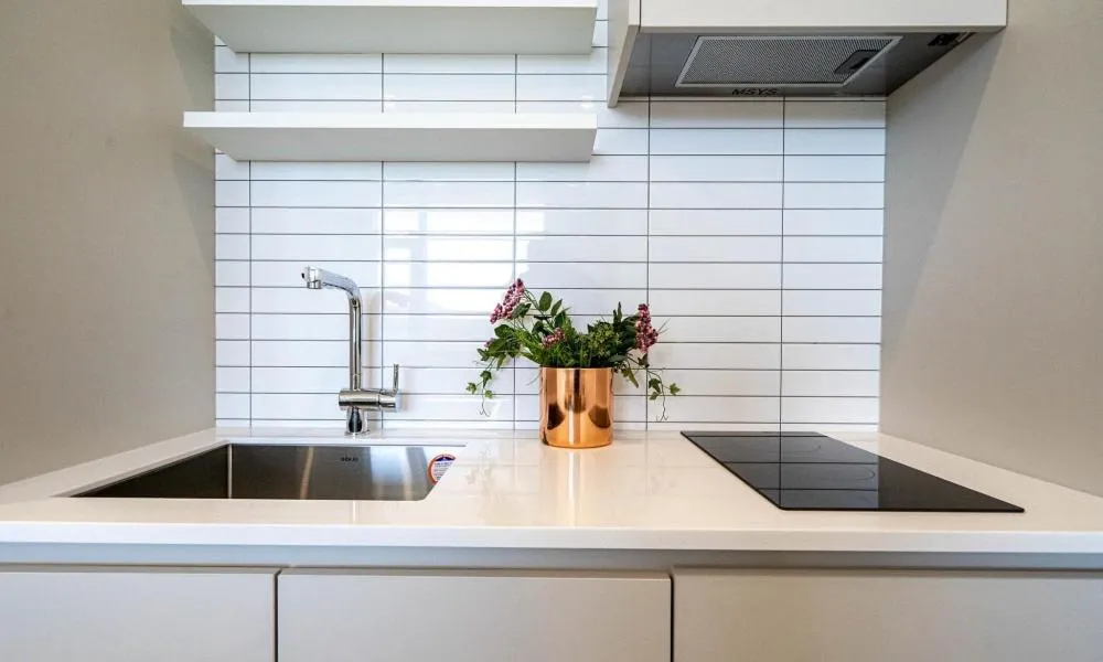 Kitchen or kitchenette in Hillsnorkelbeach hotel