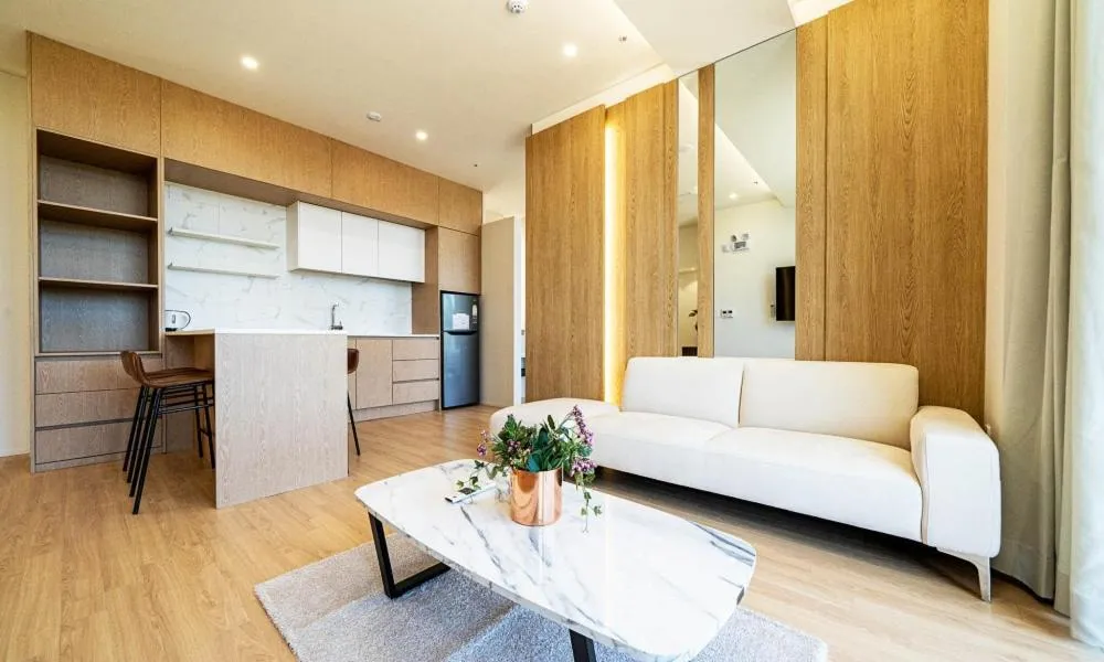 Kitchen or kitchenette in Hillsnorkelbeach hotel