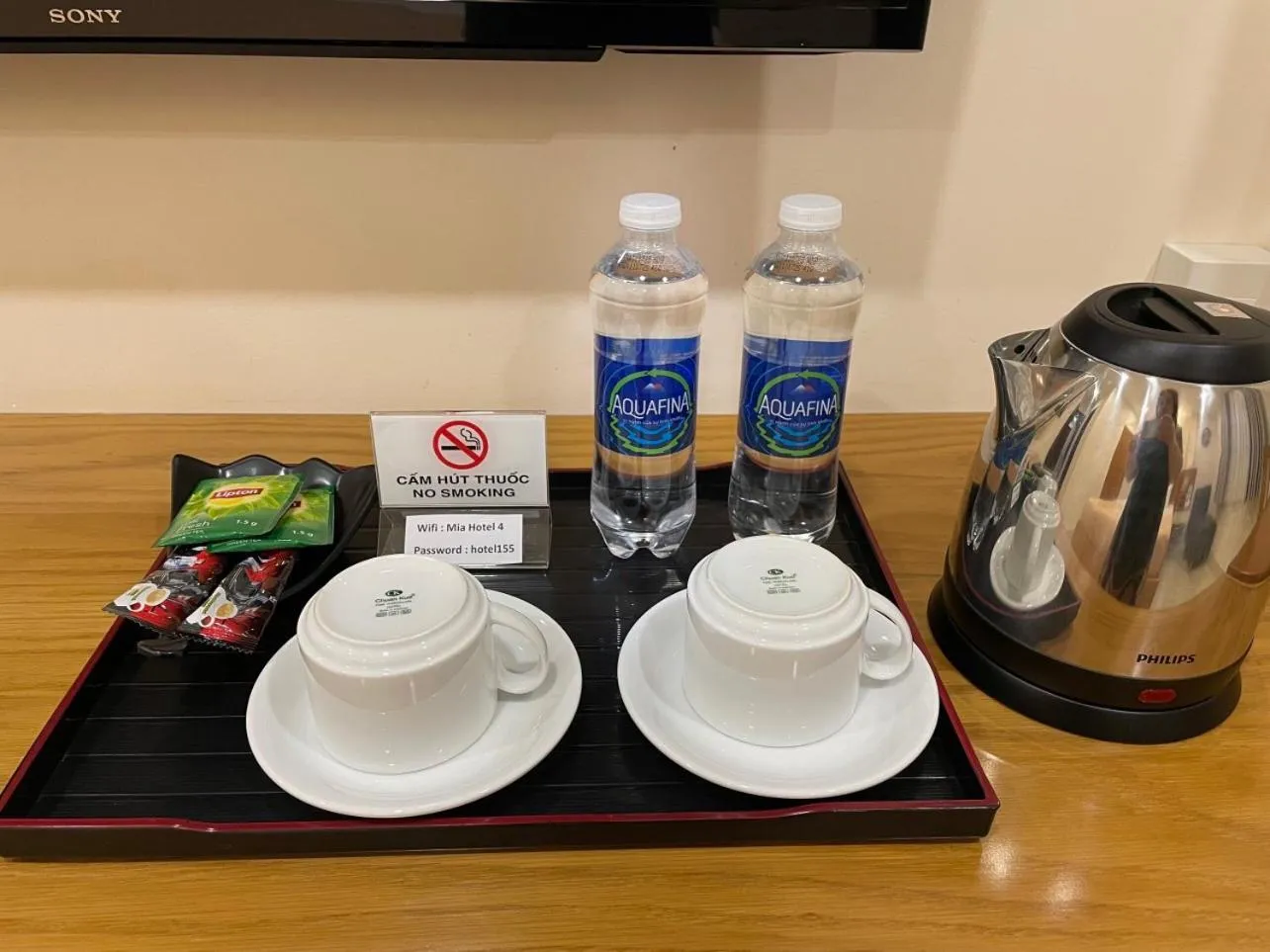 Coffee/tea facilities in Mia Hotel
