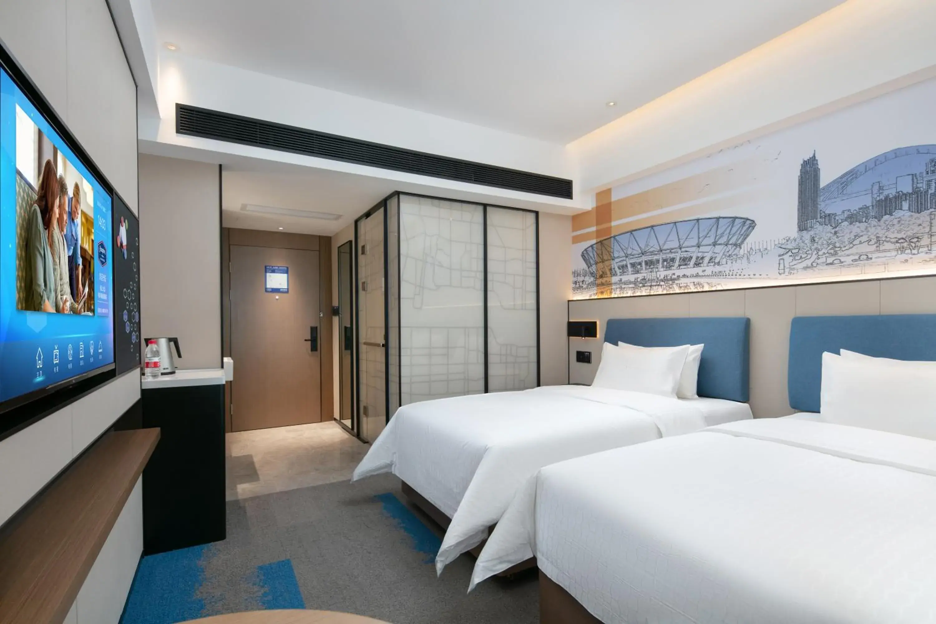 Bedroom, Bed in Hampton by Hilton Foshan Dali Bedroom, Bed in Hampton by Hilton Foshan Dali