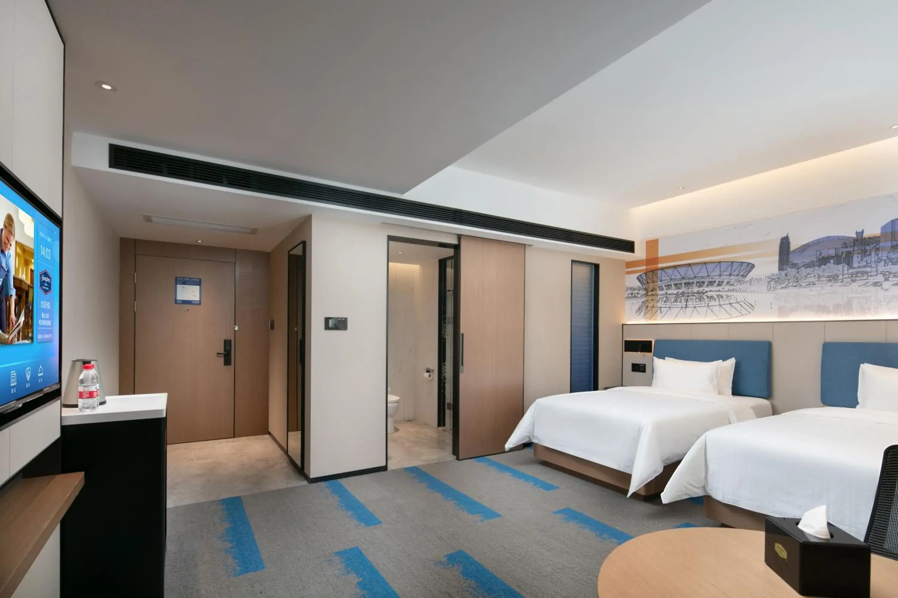 Bed in Hampton by Hilton Foshan Dali Bed in Hampton by Hilton Foshan Dali
