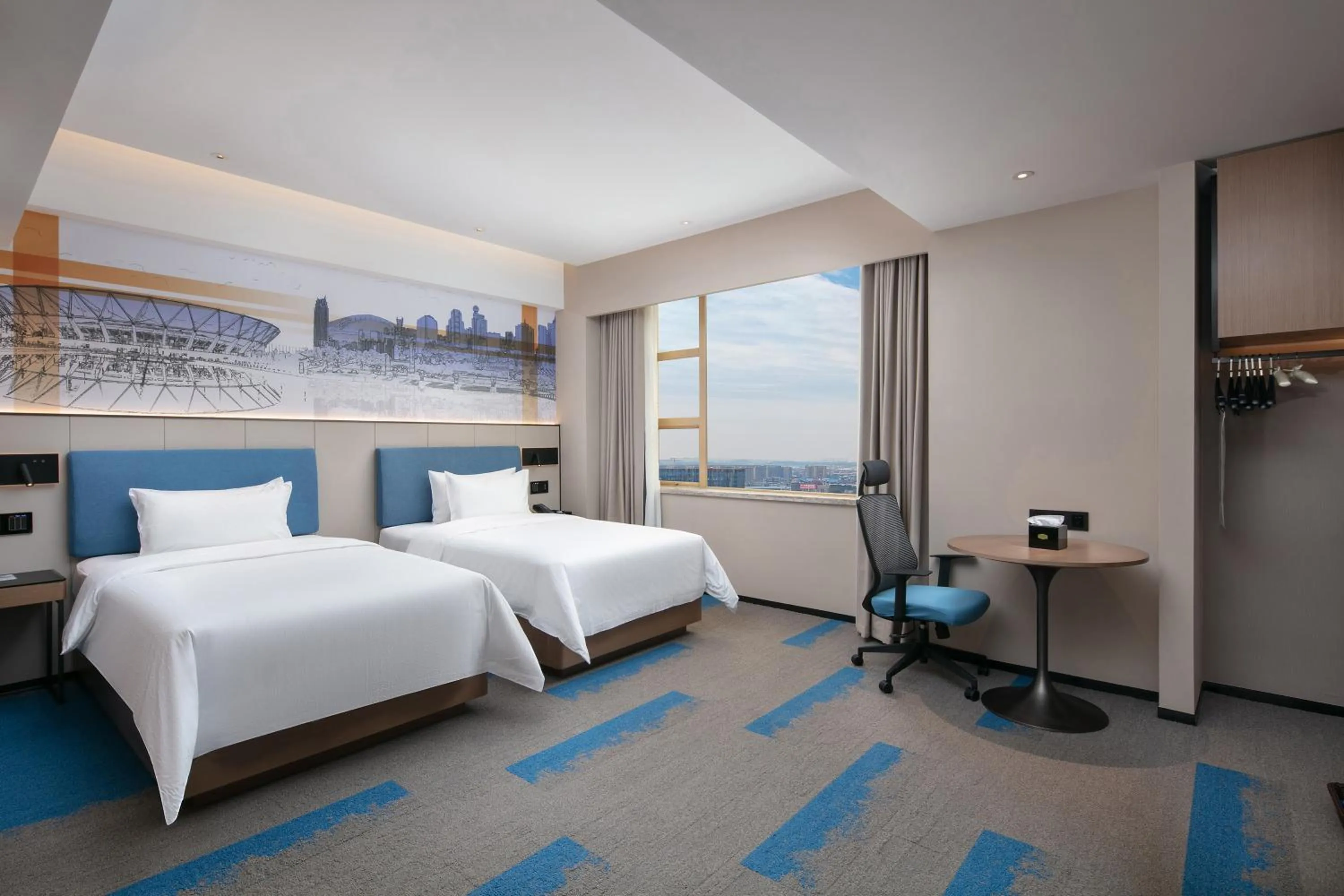 Bed in Hampton by Hilton Foshan Dali