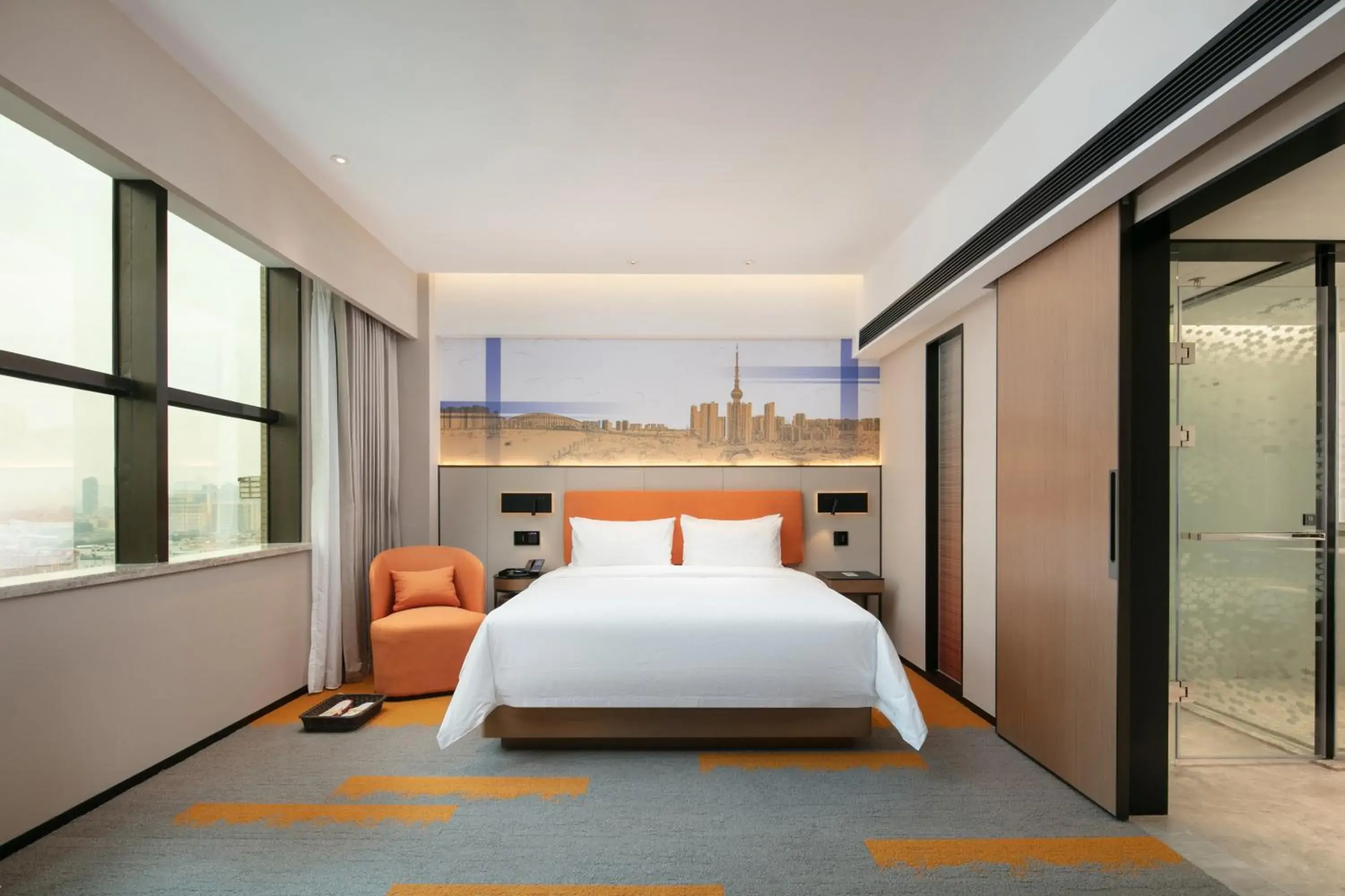 Deluxe King Room in Hampton by Hilton Foshan Dali Deluxe King Room in Hampton by Hilton Foshan Dali