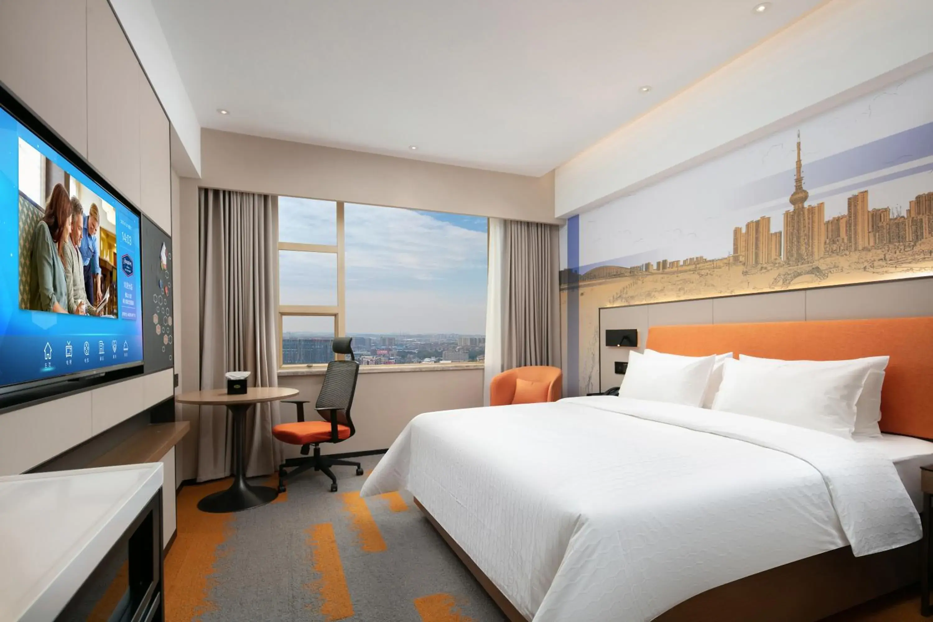 Photo of the whole room, Bed in Hampton by Hilton Foshan Dali Photo of the whole room, Bed in Hampton by Hilton Foshan Dali