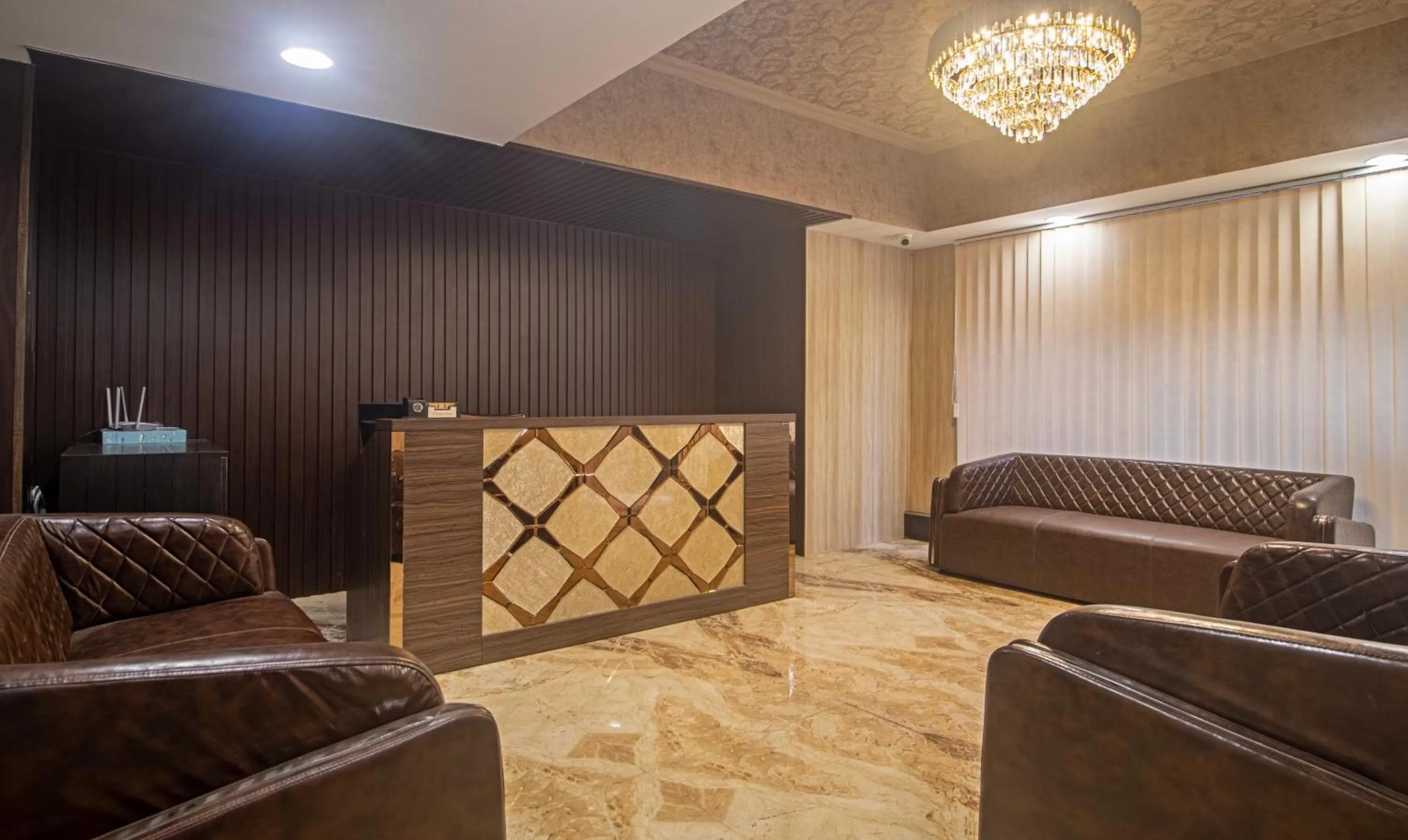 Lobby or reception in Treebo Address Inn Jubilee Hills