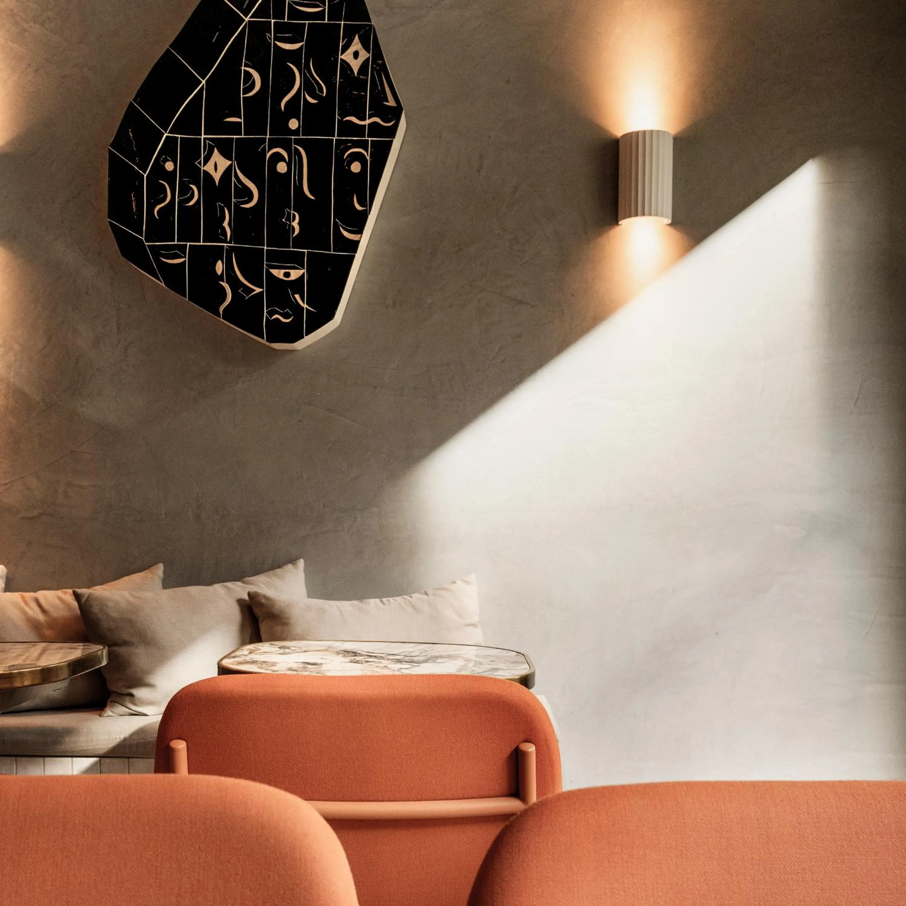 Living room, Bed in Hôtel Pilgrim