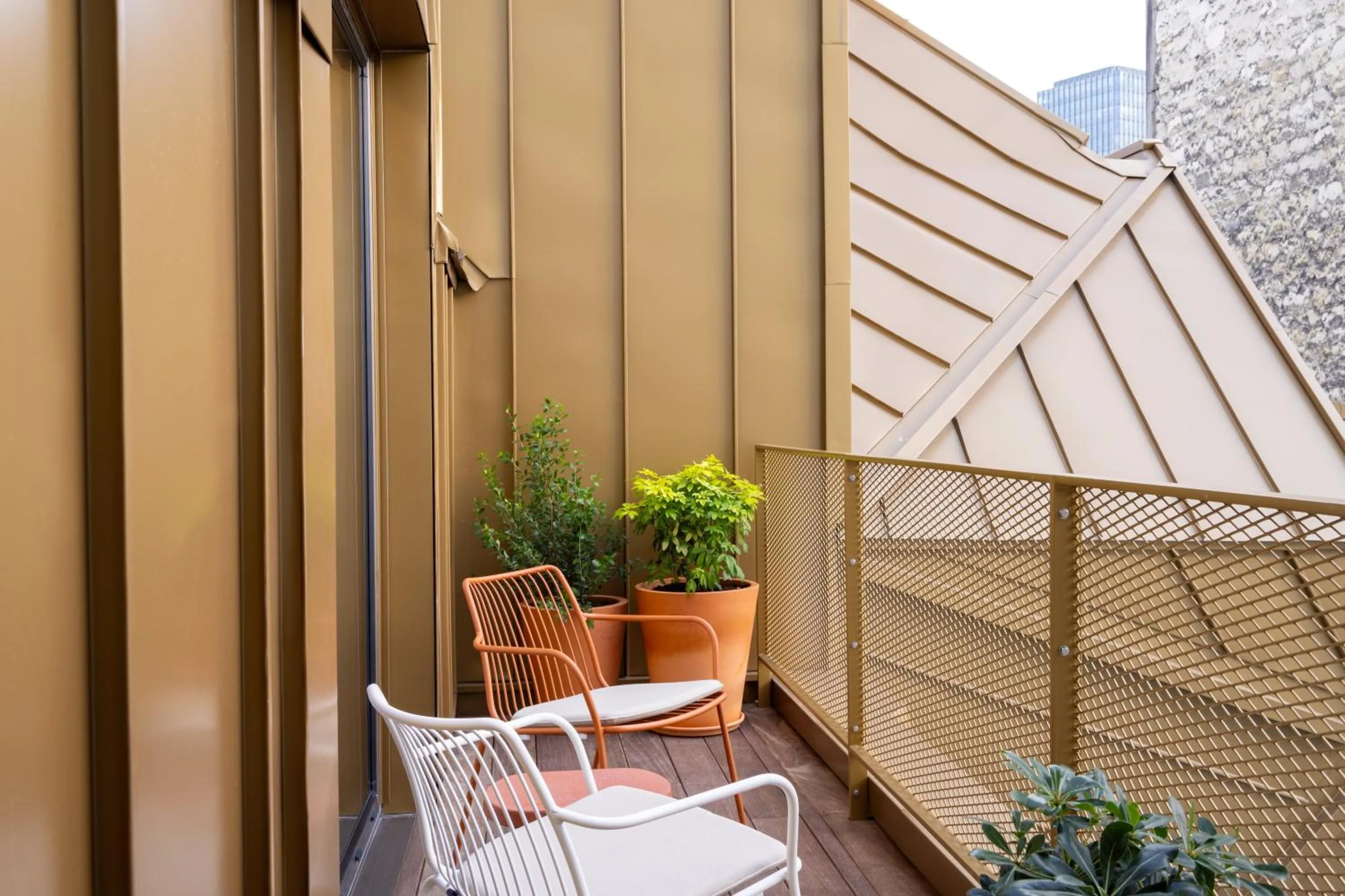 Balcony/Terrace in Hôtel Pilgrim