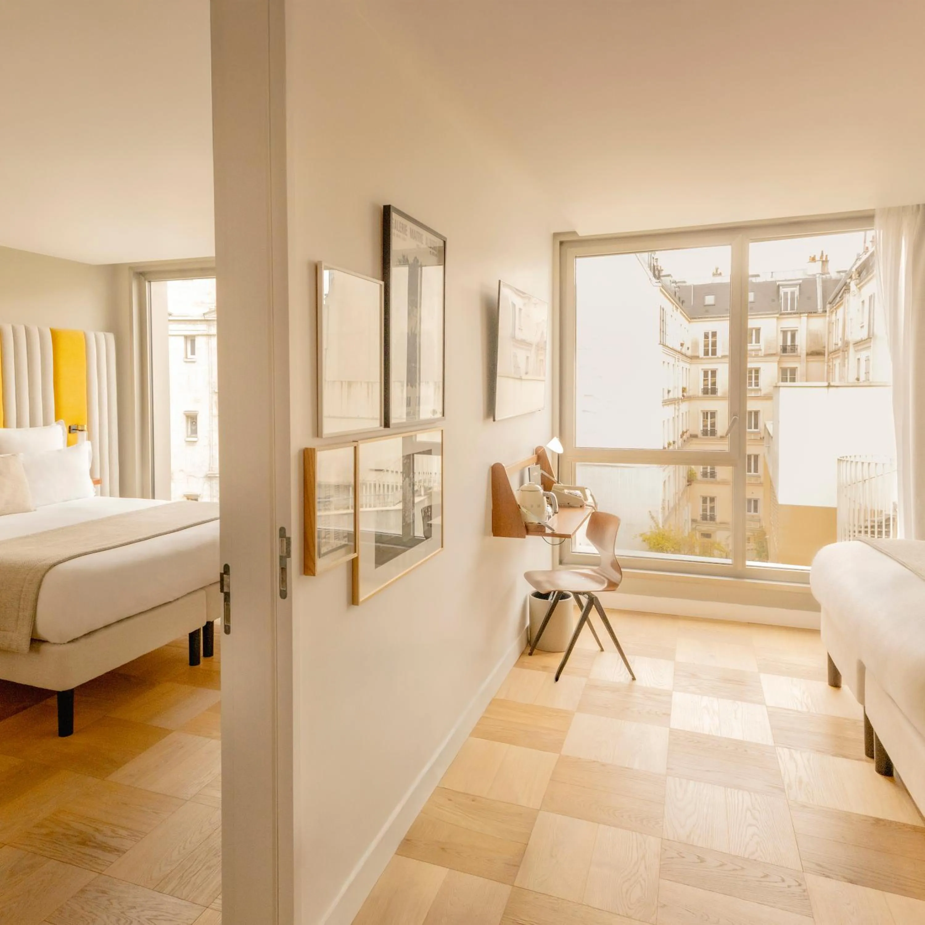 Photo of the whole room, Bed in Hôtel Pilgrim