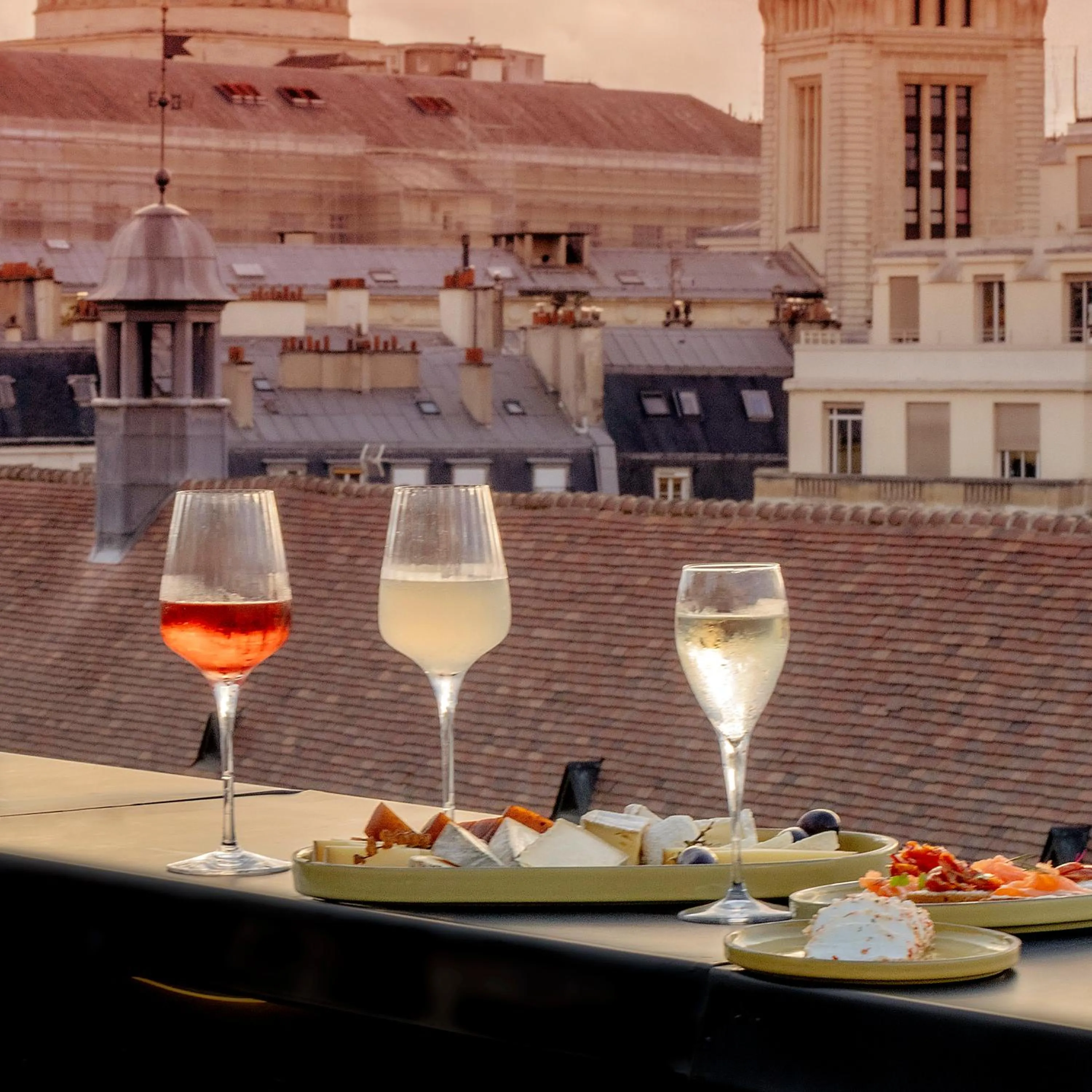 Patio in Hôtel Pilgrim