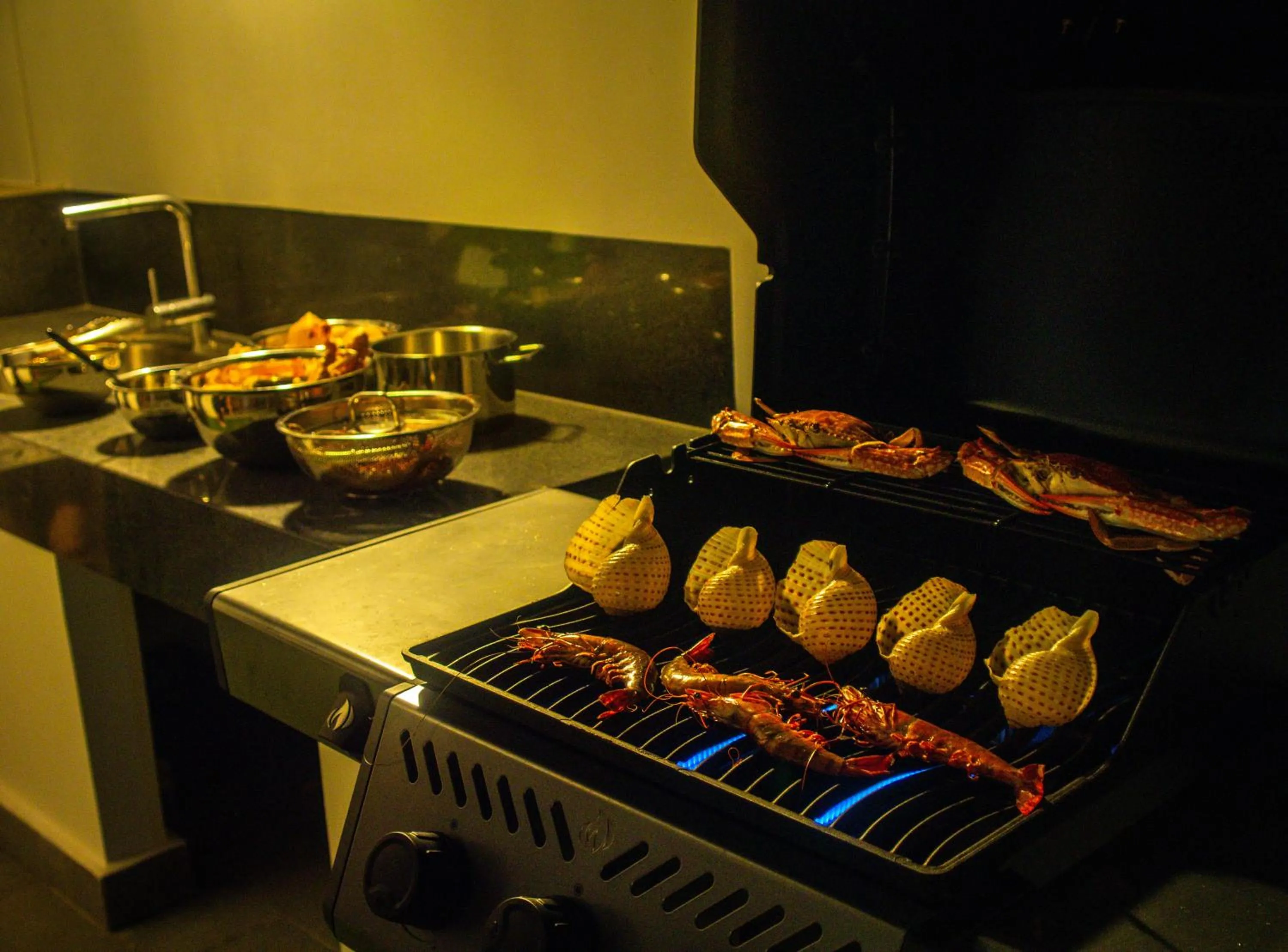 BBQ facilities in HANNAH Villa in Sanctuary Ho Tram 1