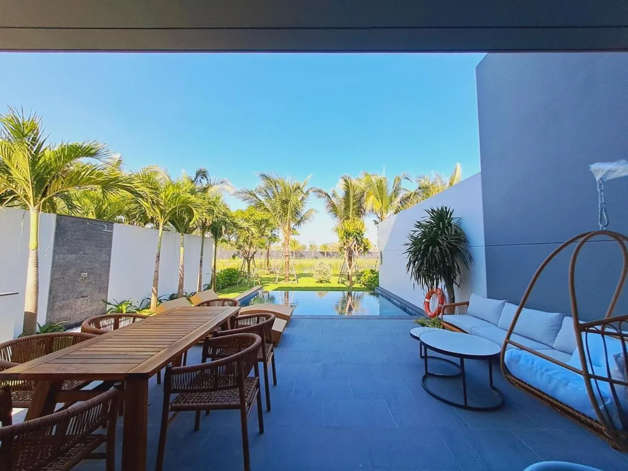 Balcony/Terrace in HANNAH Villa in Sanctuary Ho Tram 1