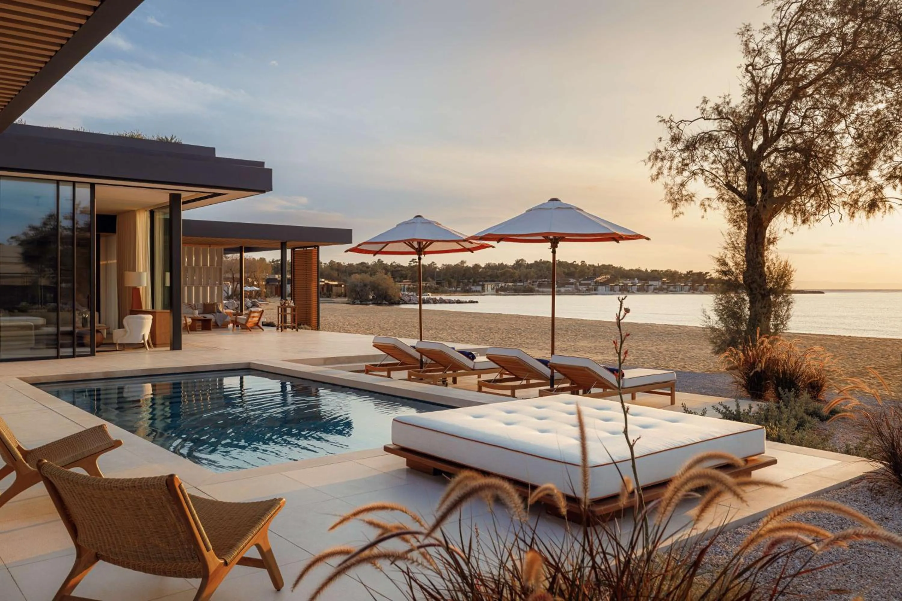 Pool view in One&Only Aesthesis, Athens