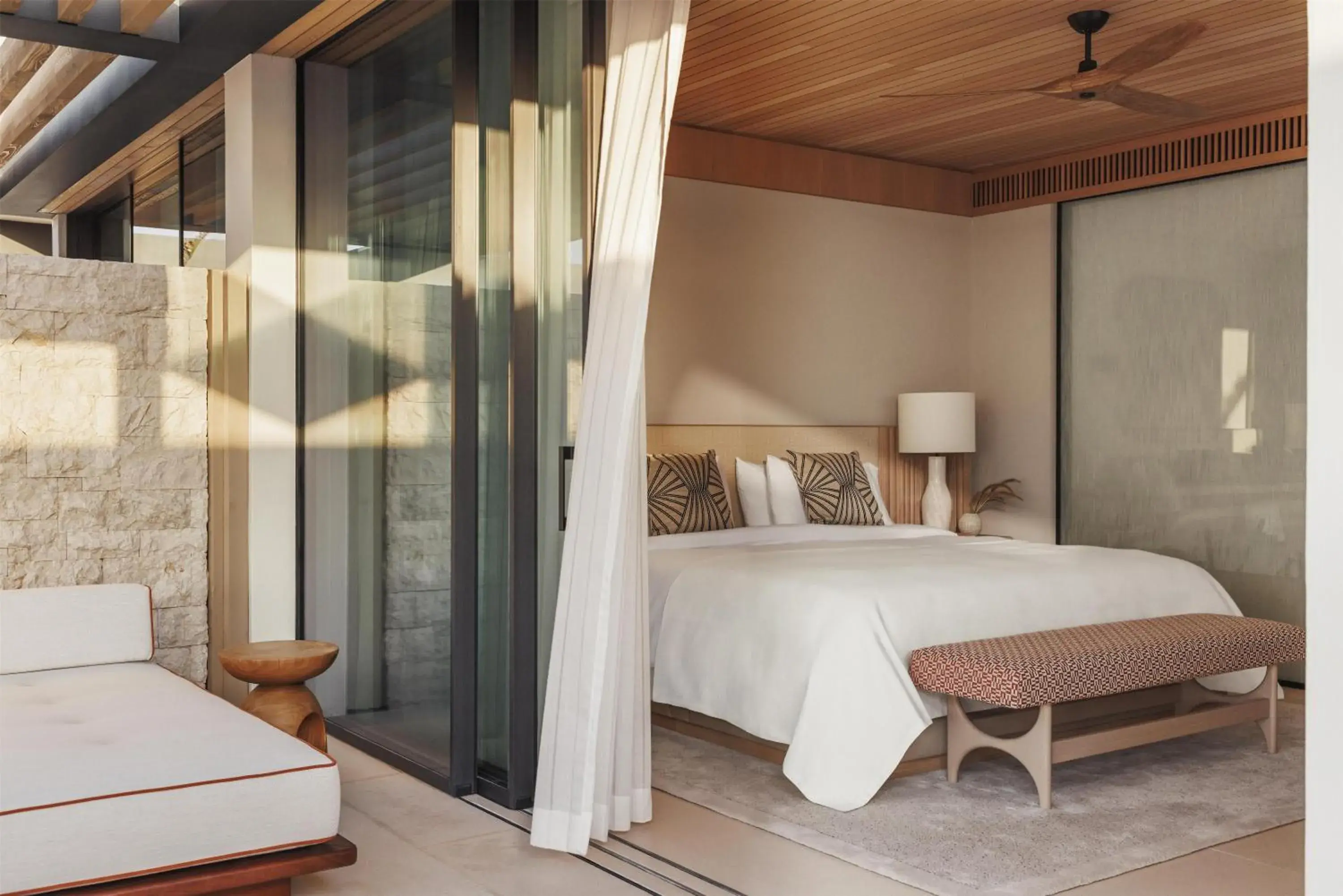 Bedroom, Bed in One&Only Aesthesis, Athens Bedroom, Bed in One&Only Aesthesis, Athens