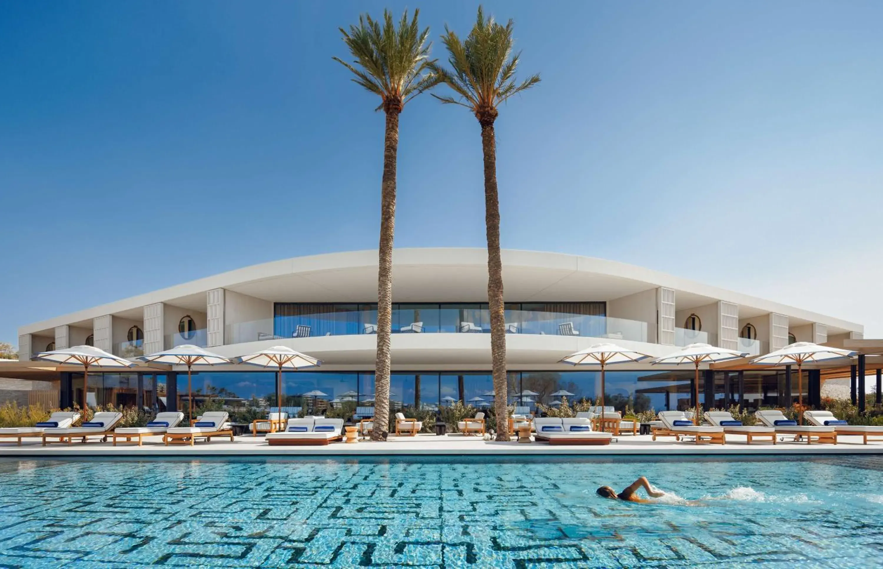 Pool view in One&Only Aesthesis, Athens Pool view in One&Only Aesthesis, Athens