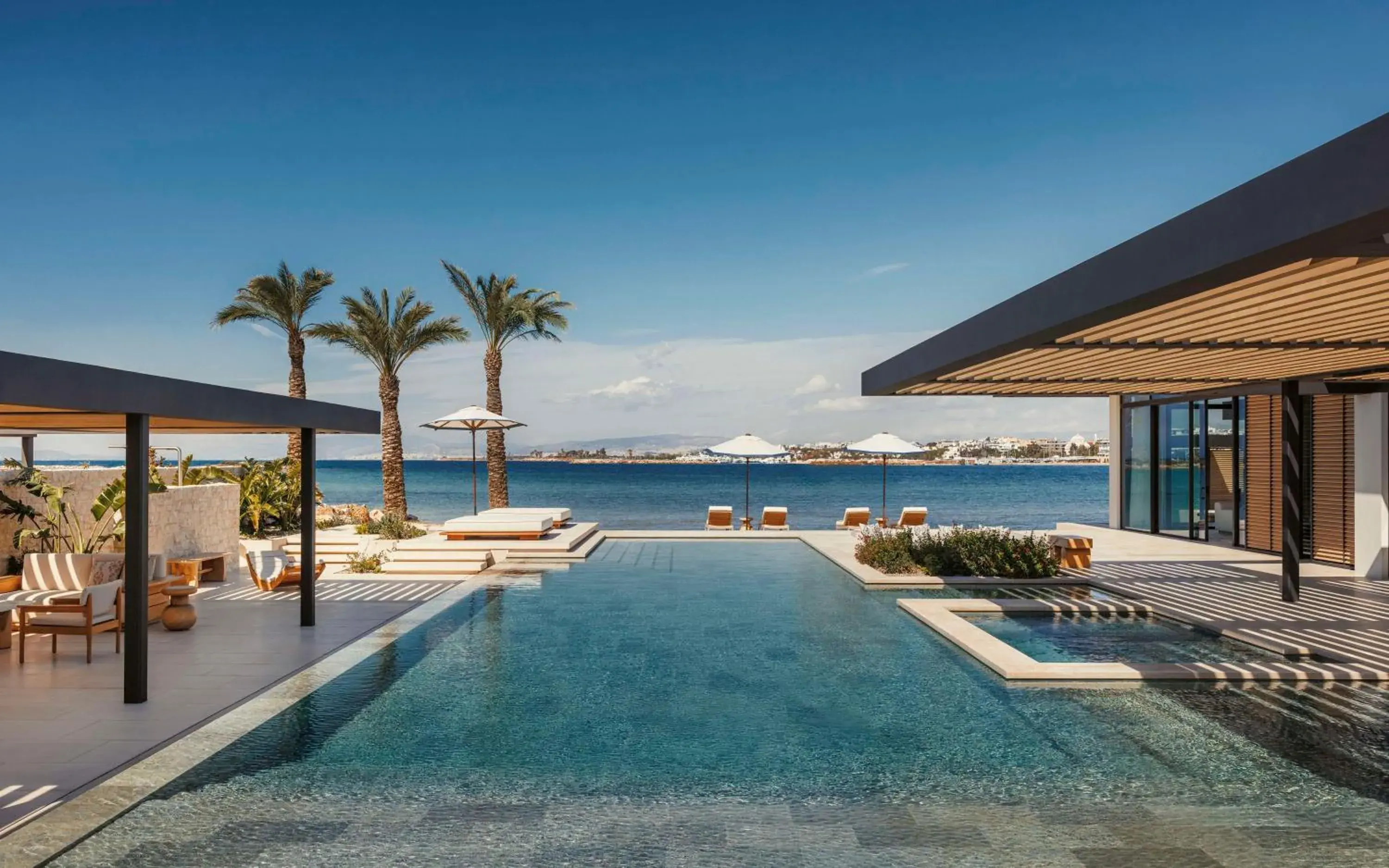 Pool view in One&Only Aesthesis, Athens Pool view in One&Only Aesthesis, Athens