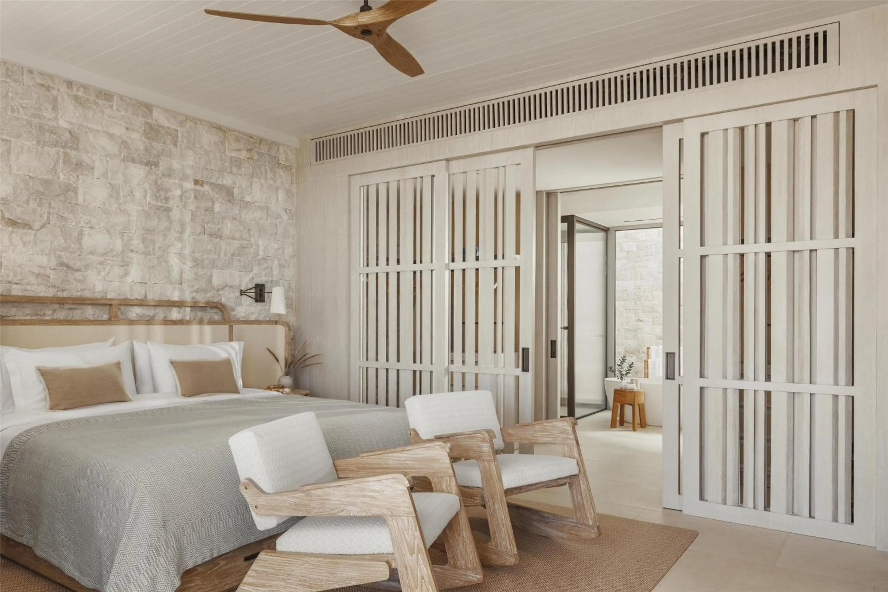 Bedroom, Bed in One&Only Aesthesis, Athens