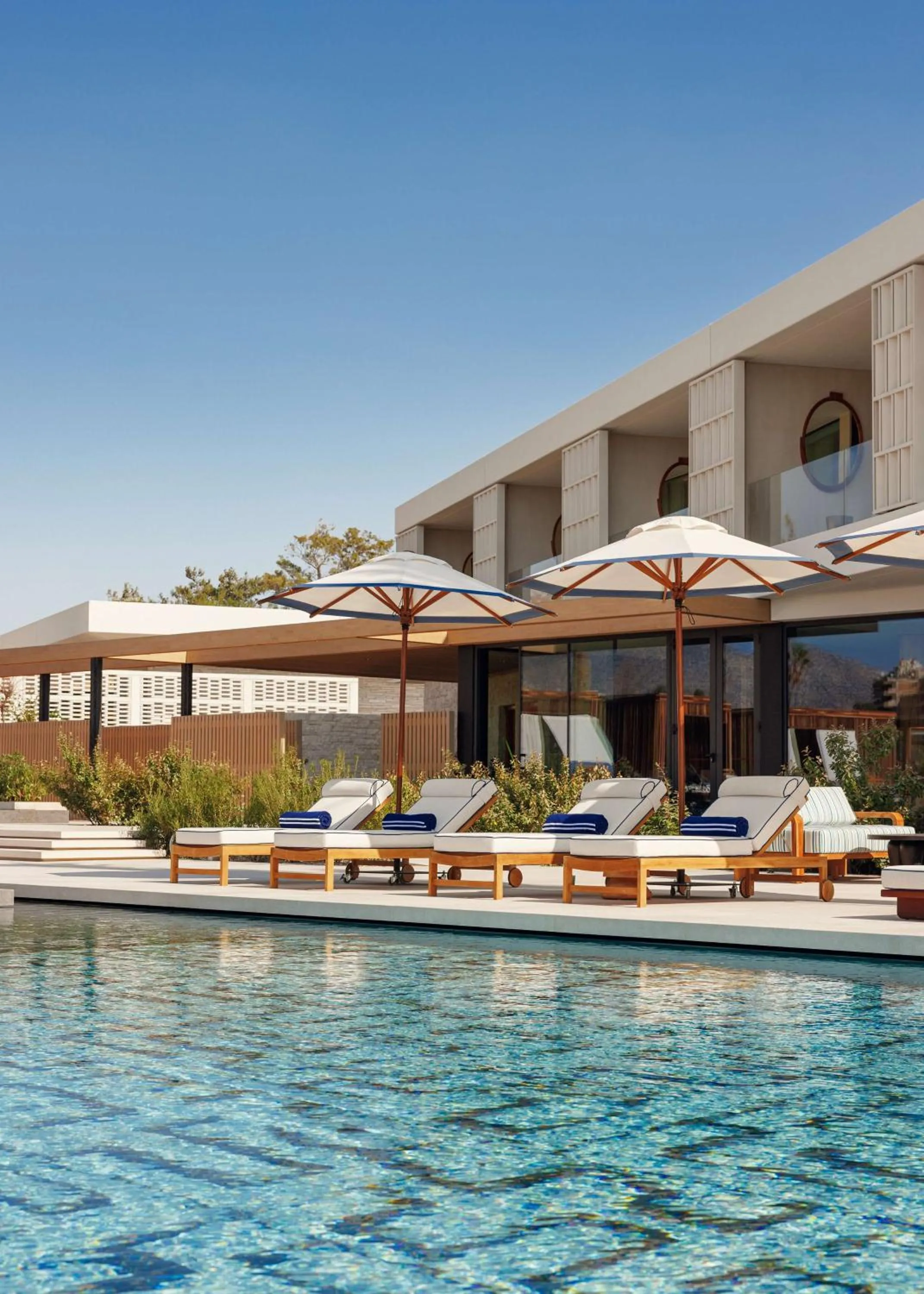 Pool view in One&Only Aesthesis, Athens