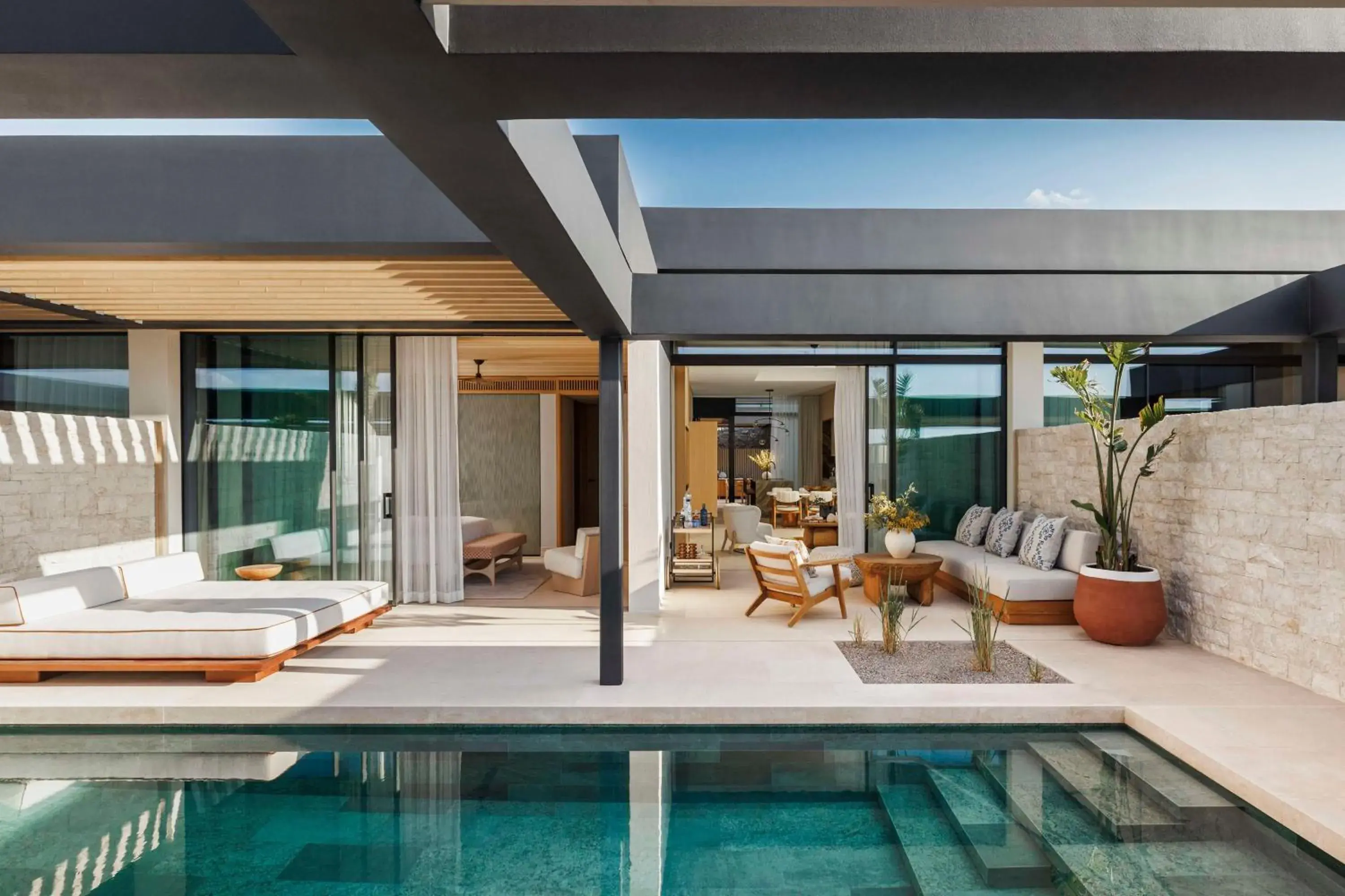 Pool view in One&Only Aesthesis, Athens Pool view in One&Only Aesthesis, Athens