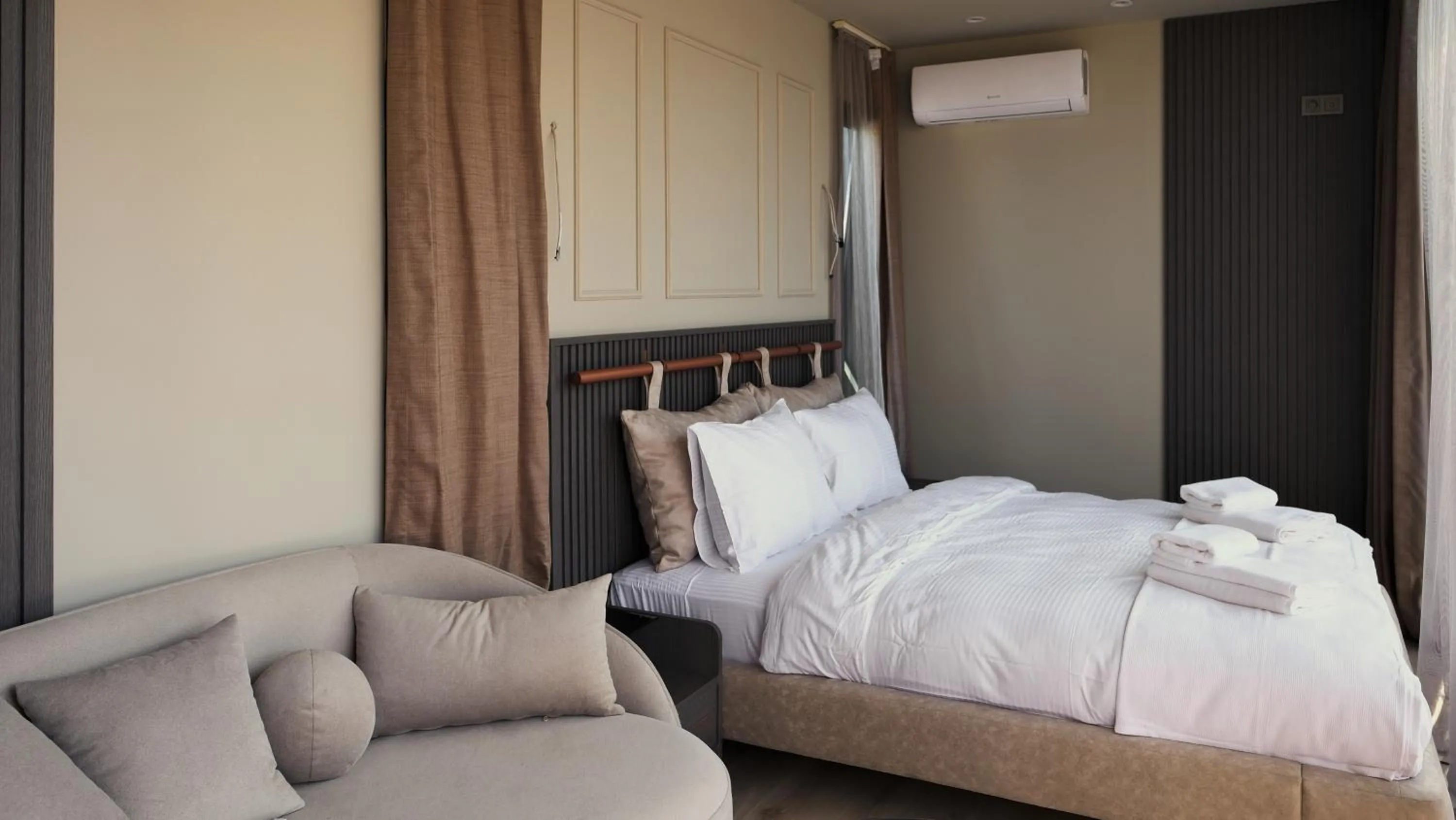 Bed in Velour Hotel Spa Restaurant