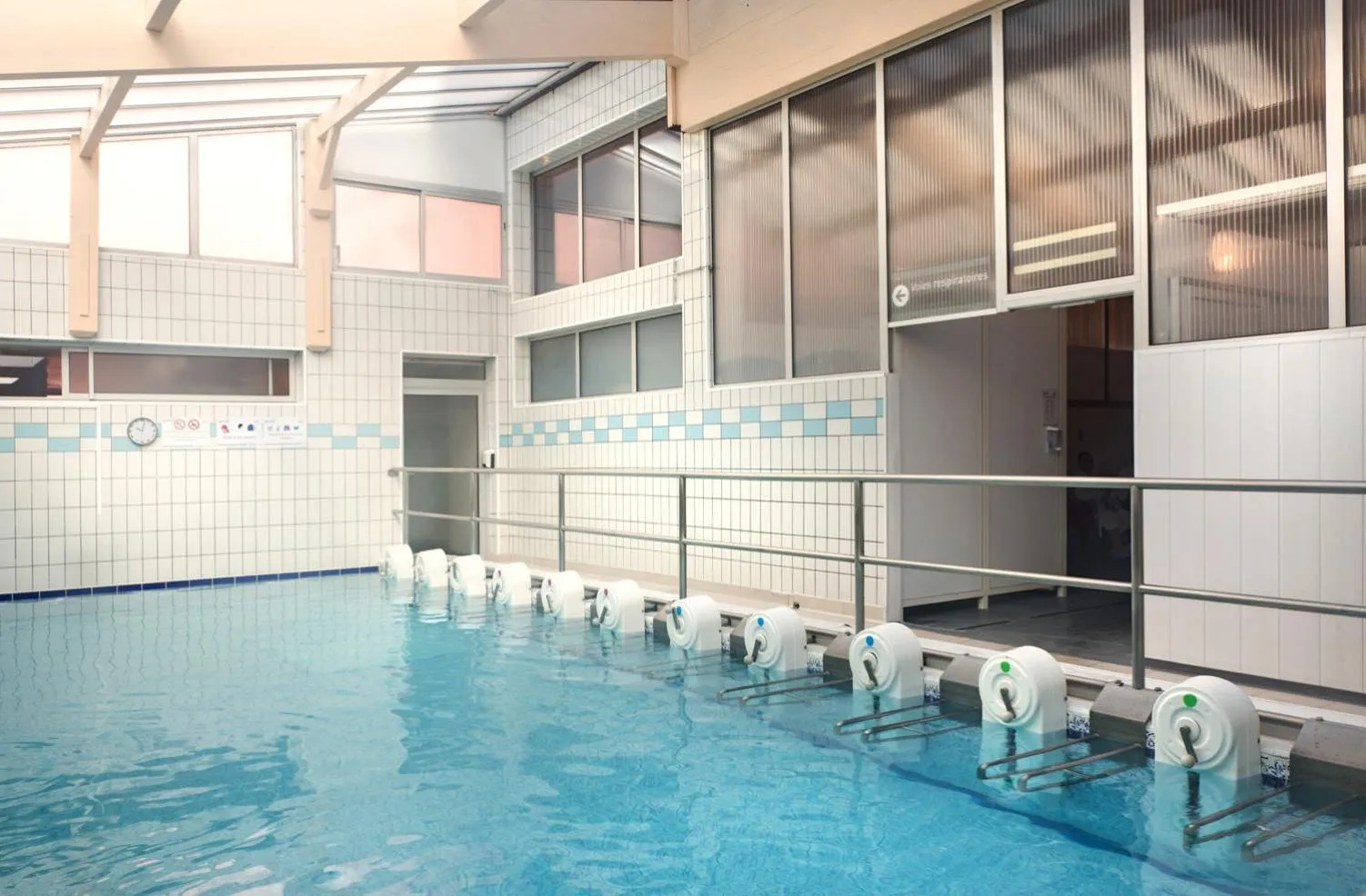 Pool view in Hôtel Les Sources