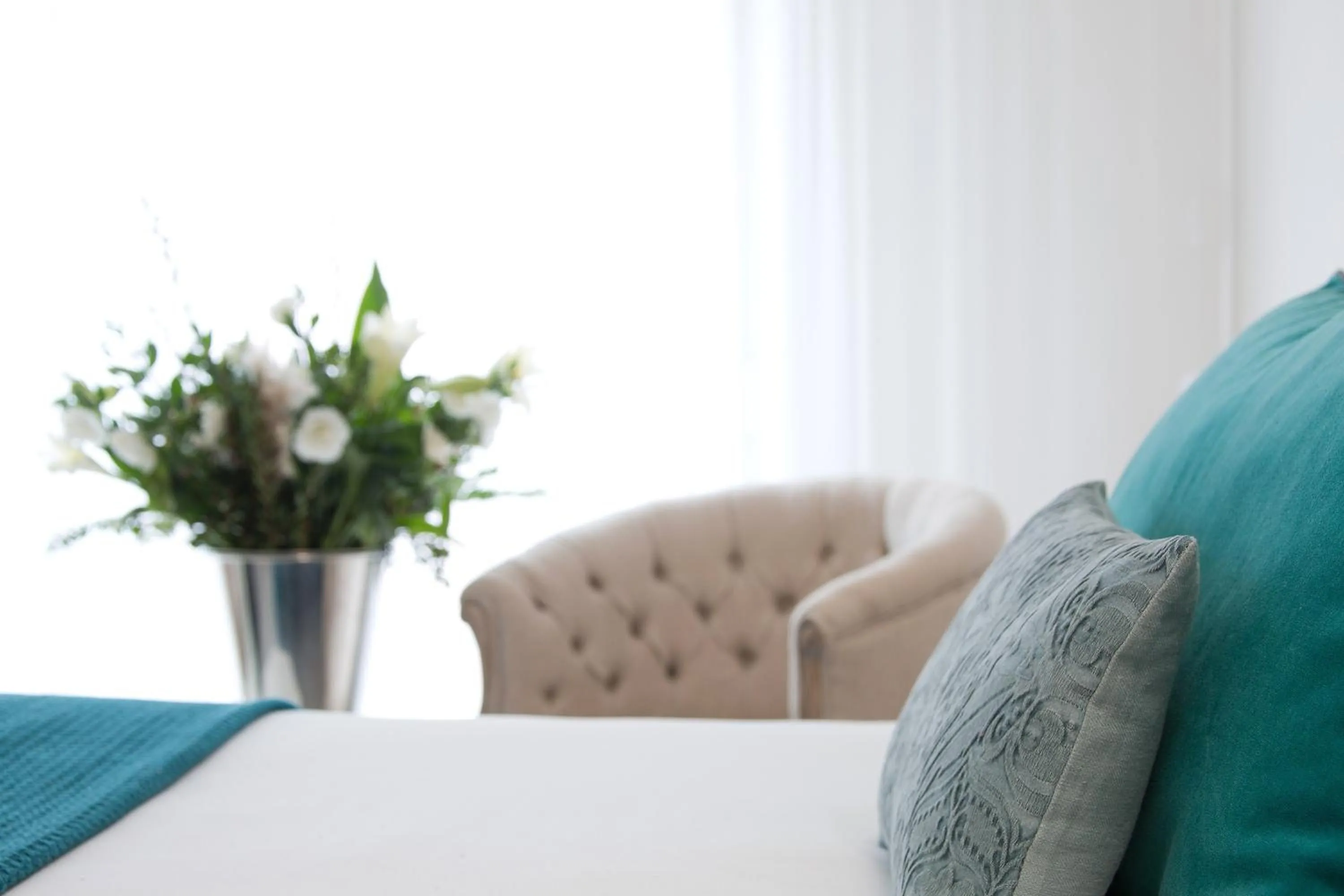 View (from property/room), Bed in Hôtel Les Sources