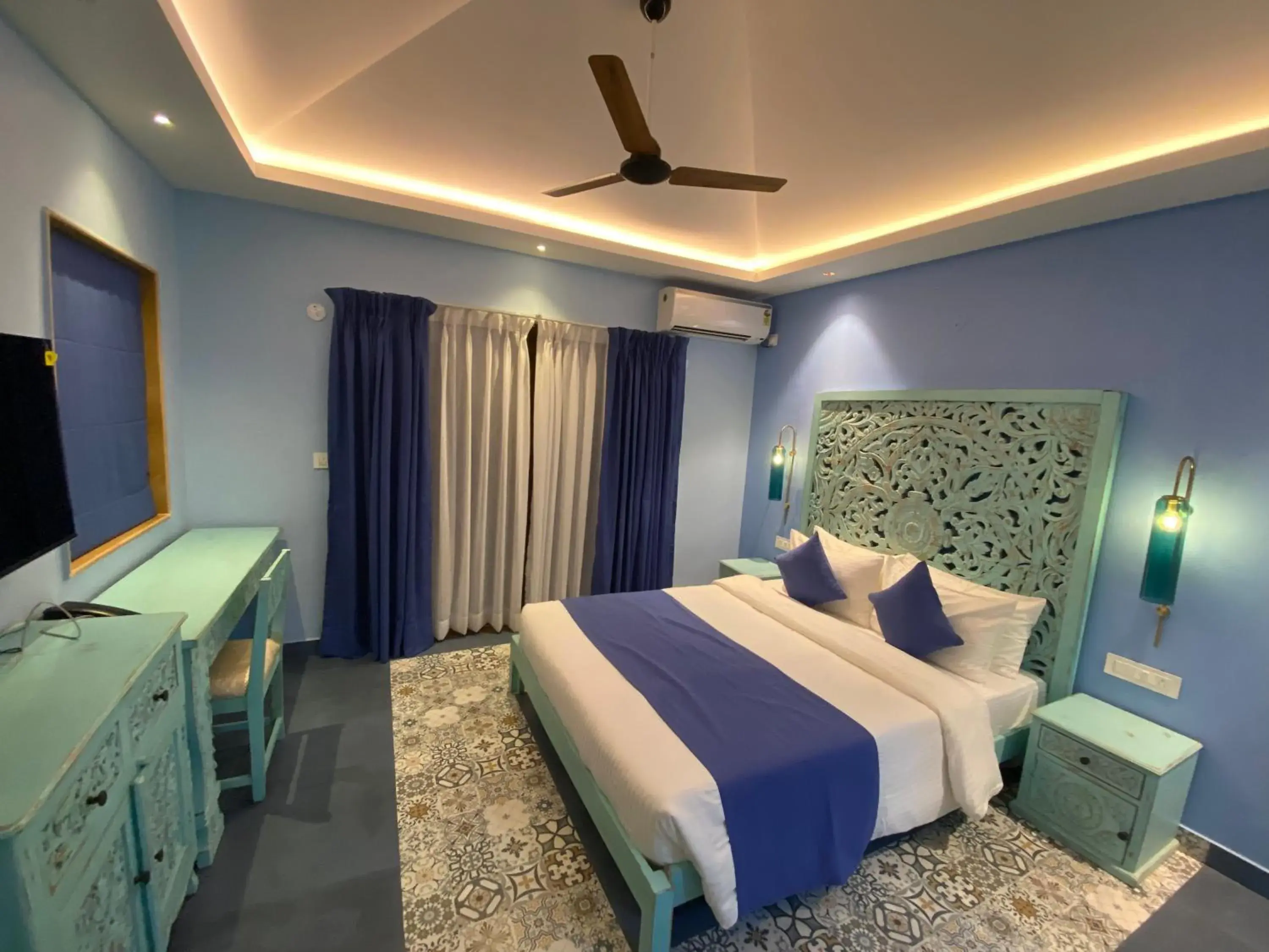 air conditioner, Bed in Atmani waterfront resort air conditioner, Bed in Atmani waterfront resort