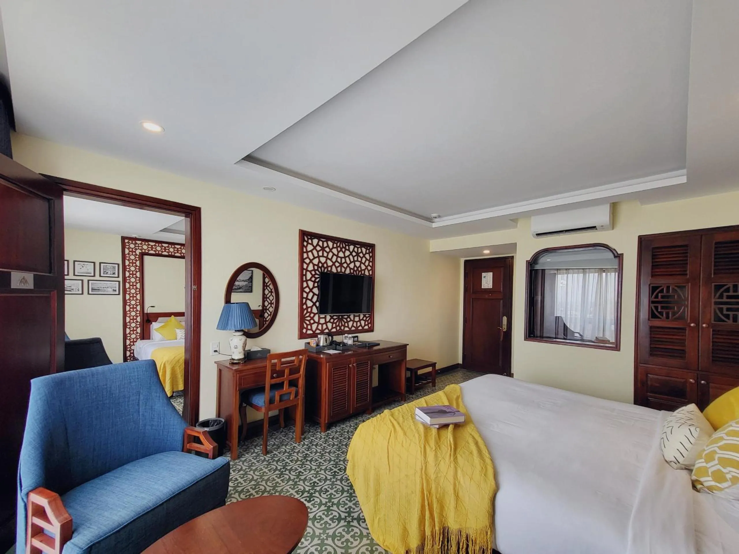 Communal lounge/ TV room, Bed in My Son Boutique Hotel & Spa Hoi An