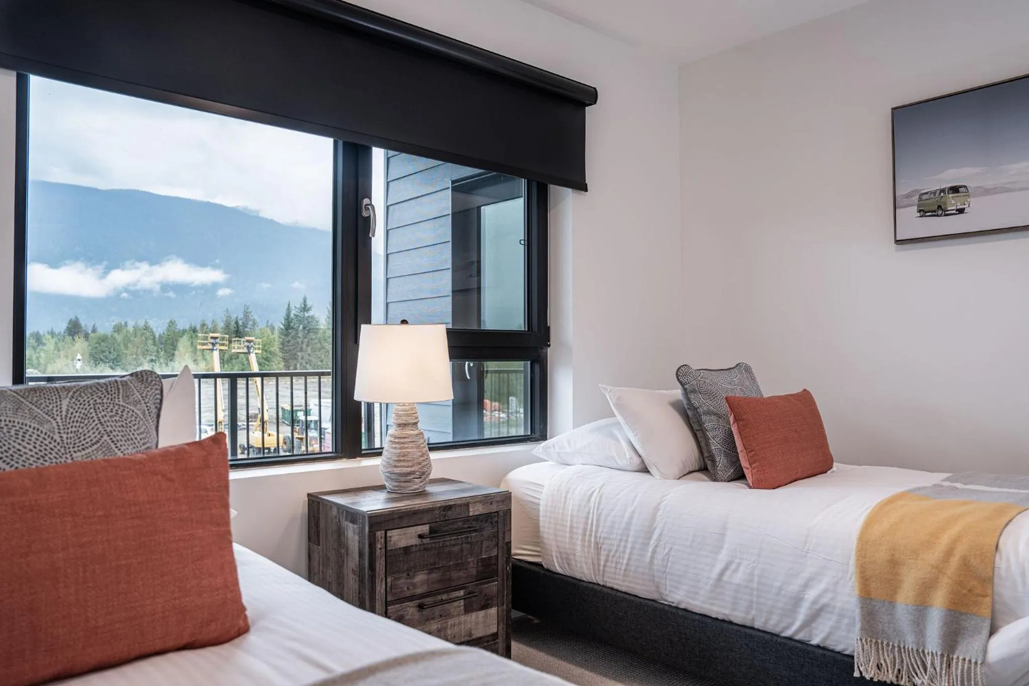 Bed in RevelStoked Getaway by Revelstoke Vacations