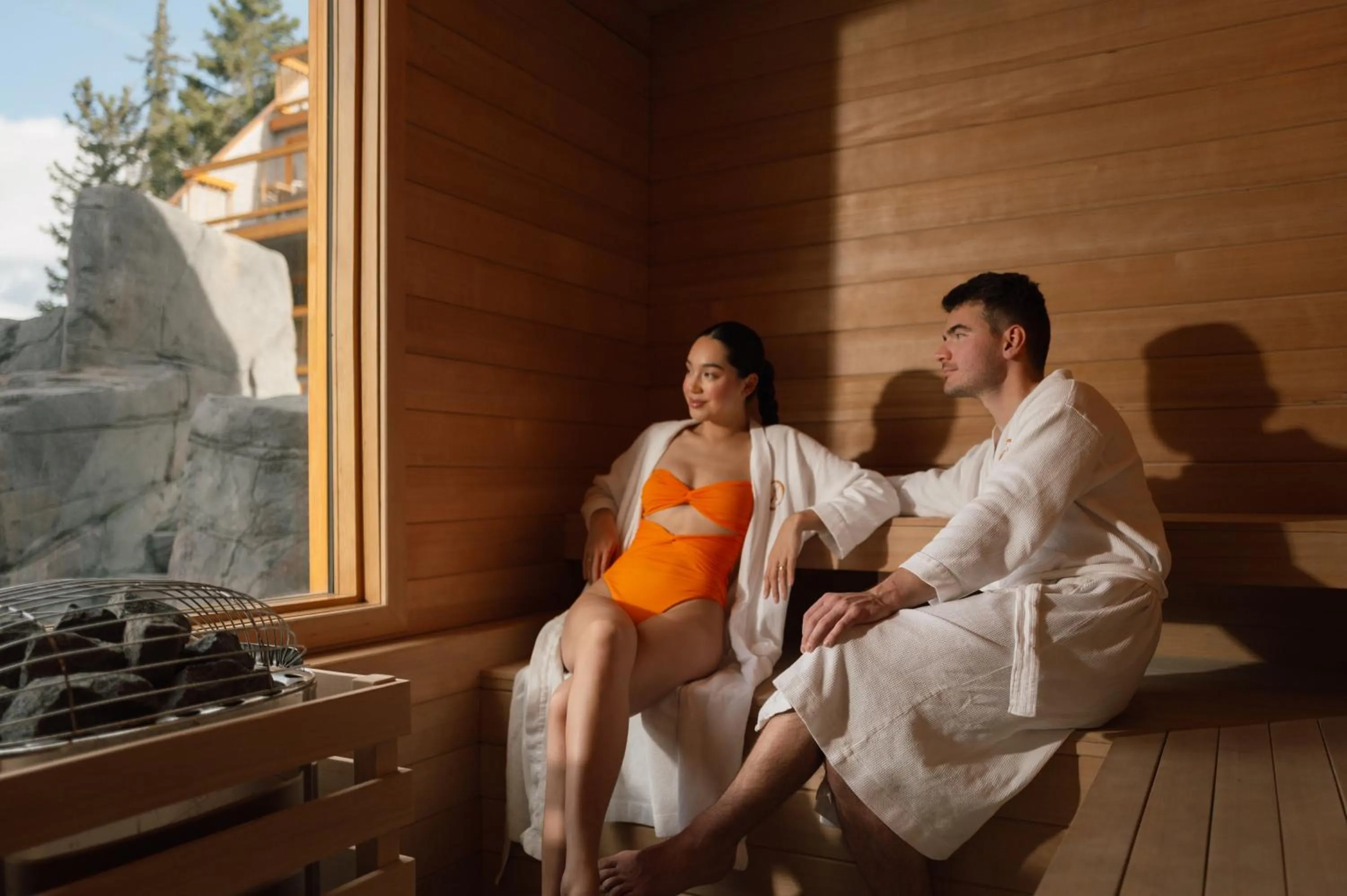 Sauna in Hotel Canoe and Suites