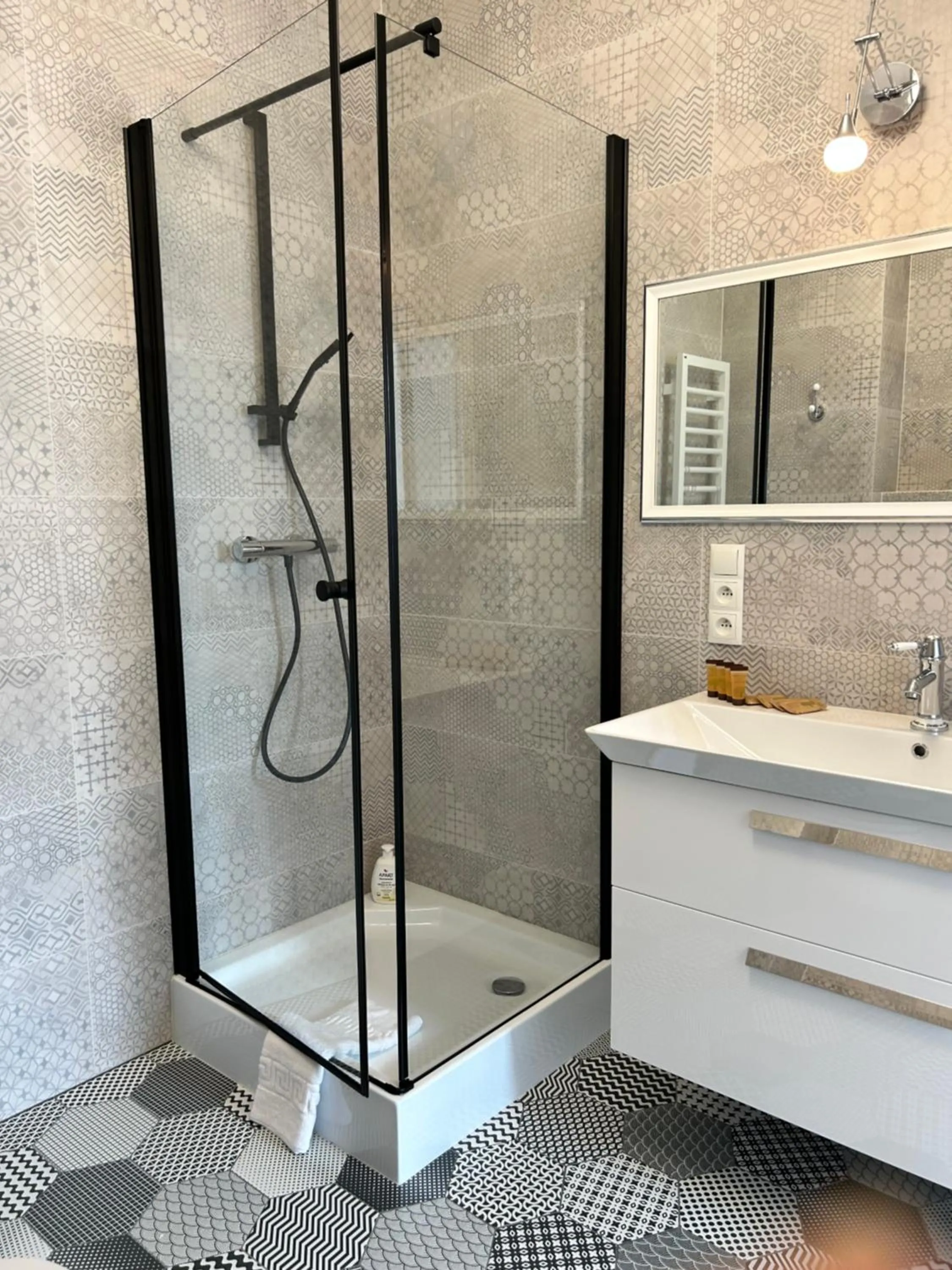 Shower in Red Barn