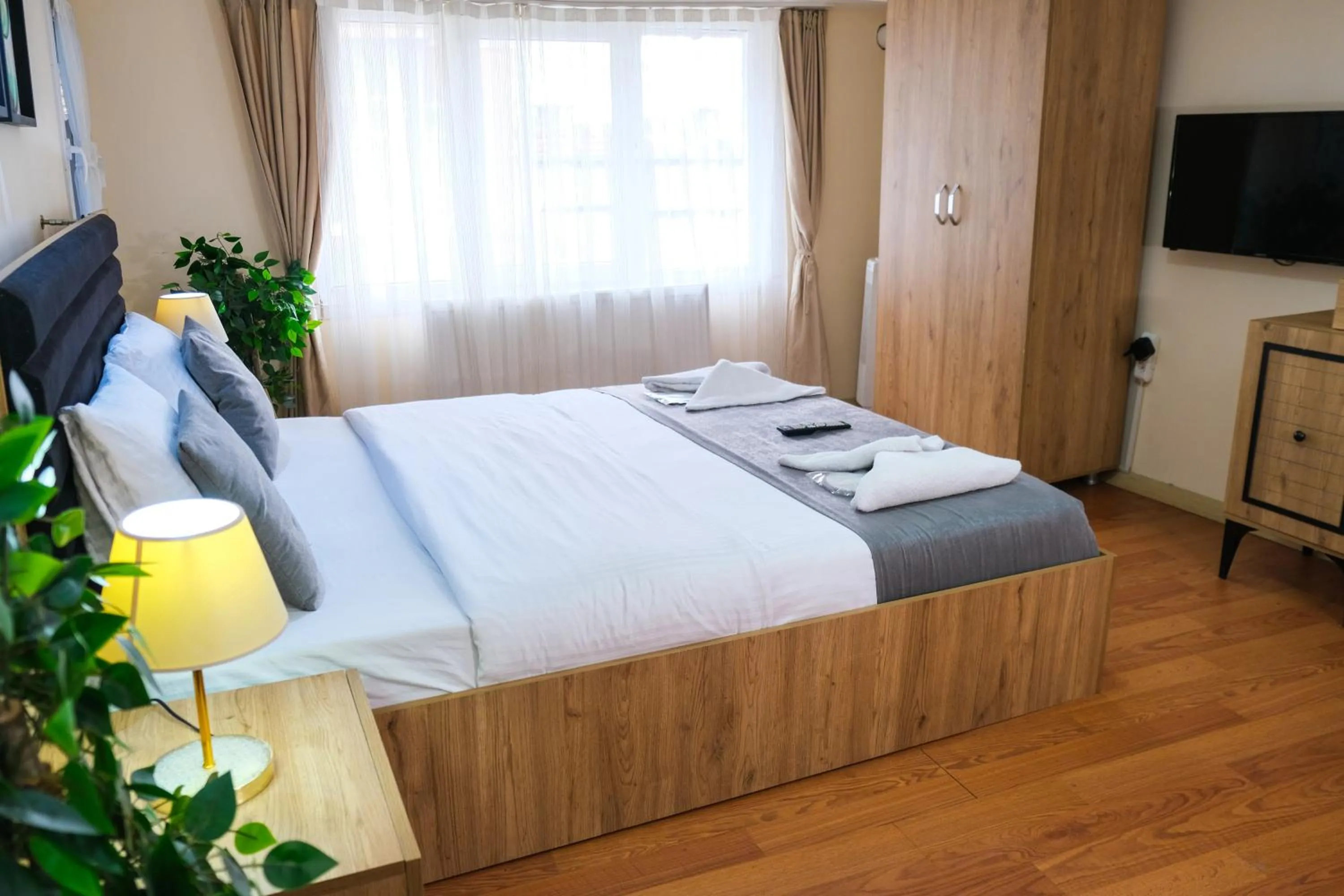 Bed in Taksim Nikea Suites 80