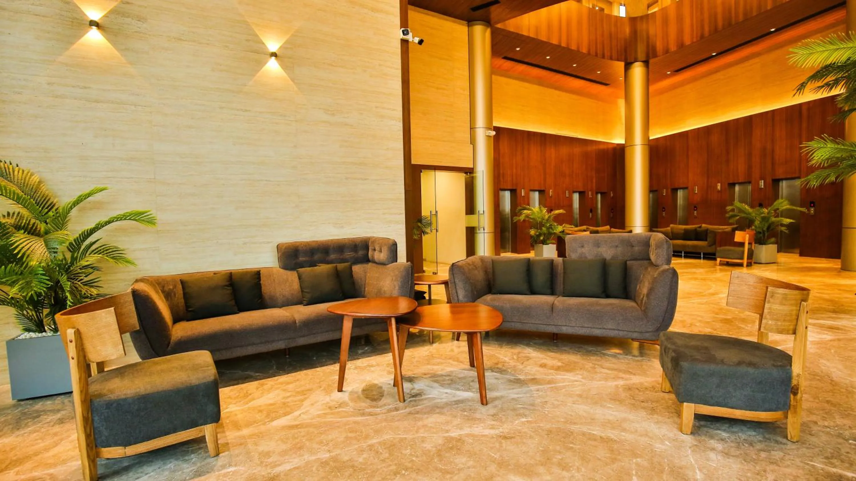 Seating area in The Weekend Address