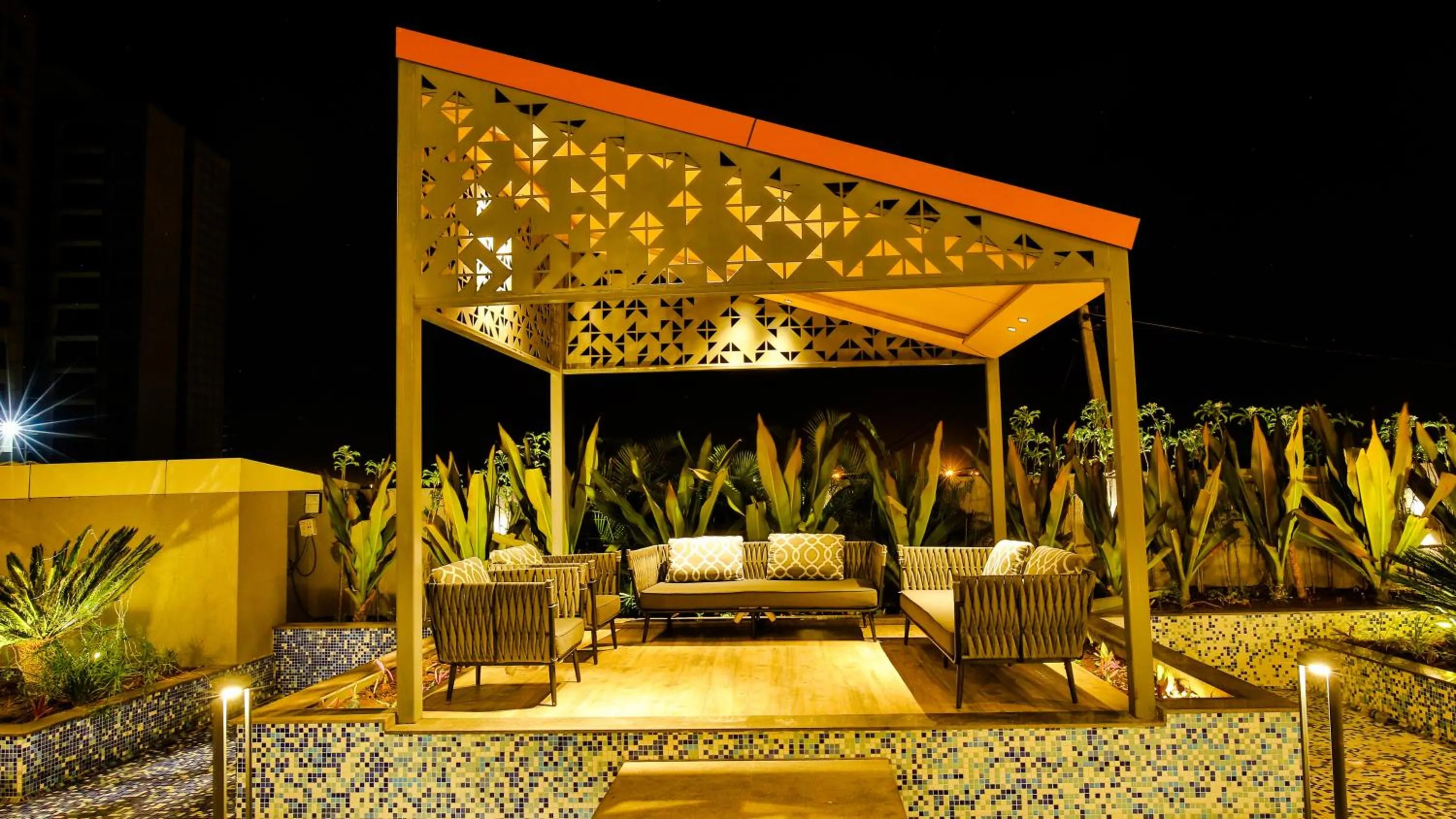 Seating area in The Weekend Address