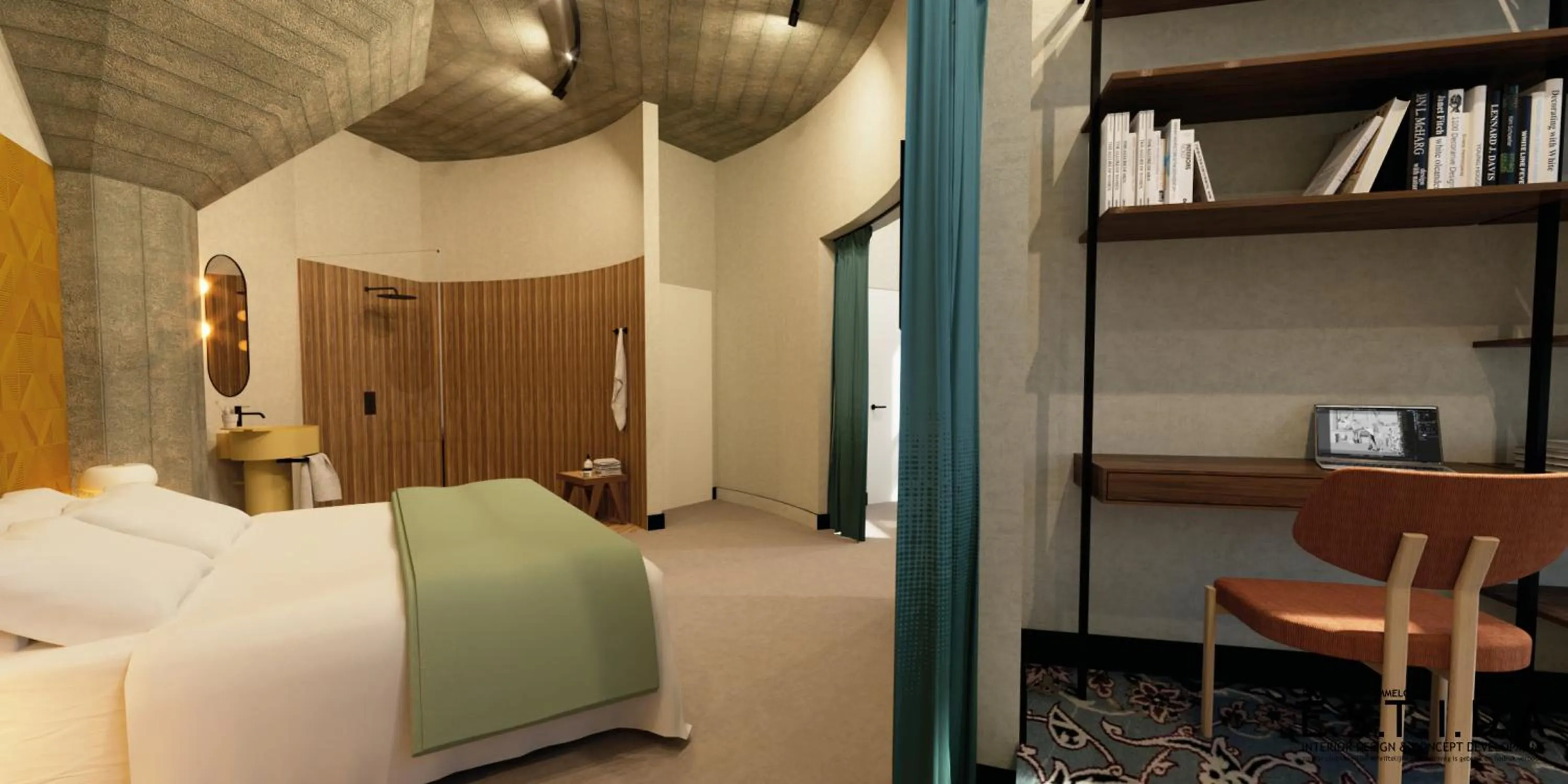 Bedroom, Bed in Hotel Restaurant Grandcafé 't Voorhuys